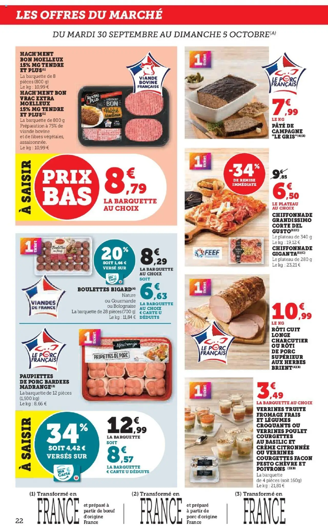 {H1} | Page: 22 | Produits: Plateau, Pesto, Crème, Fromage frais