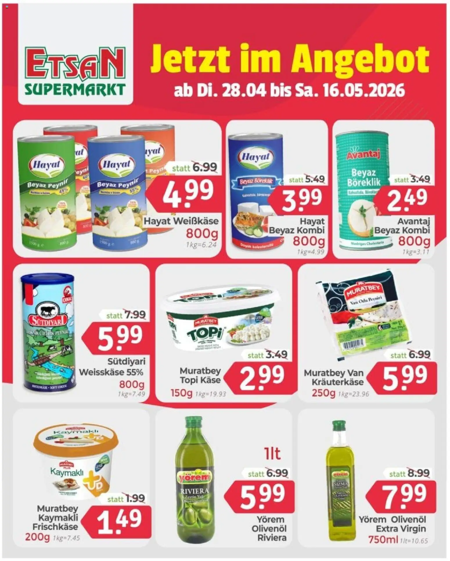Die besten Angebote | ETSAN Flugblatt ab 28.04.2026 | - Jetzt stöbern! | Österreich