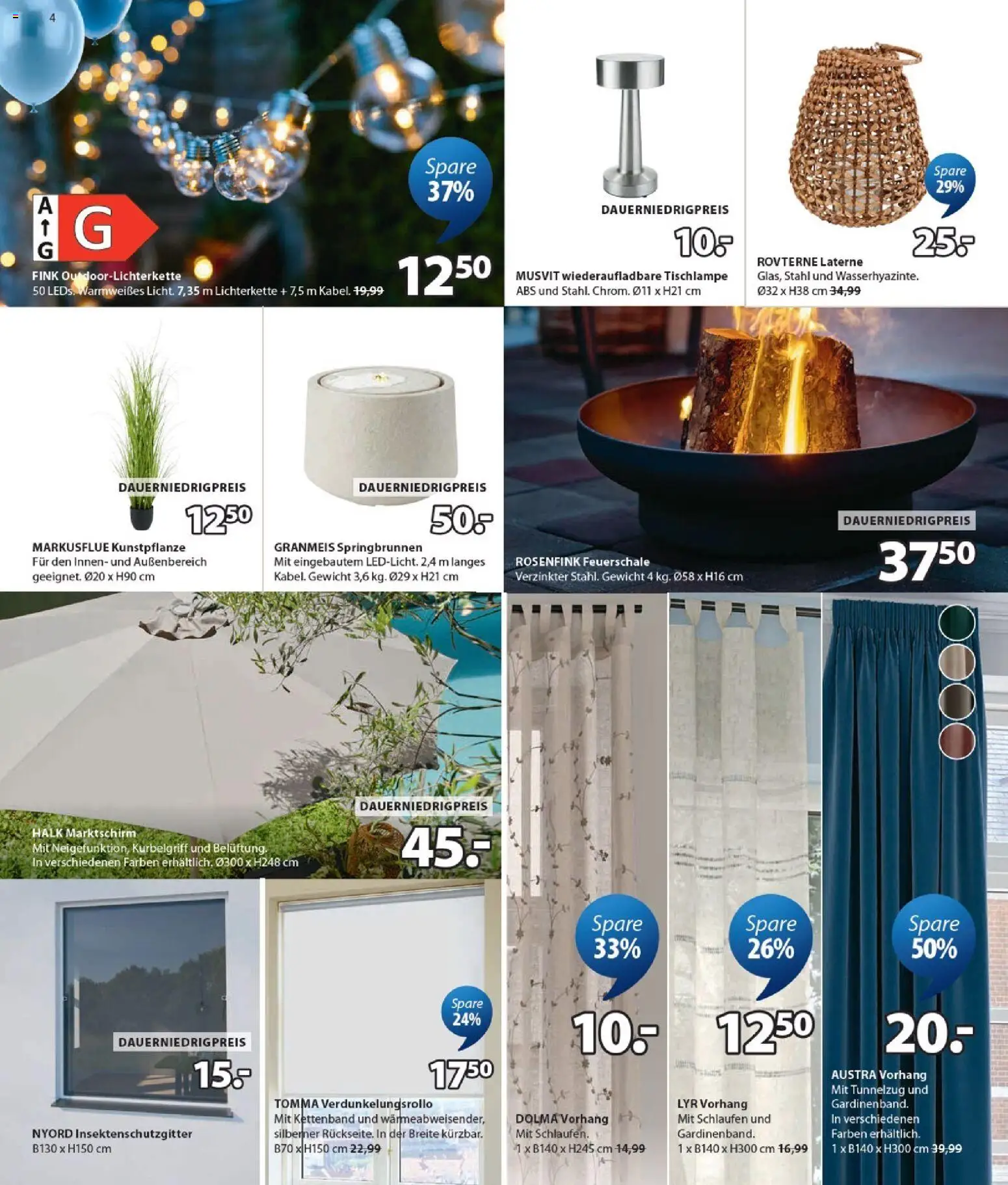 JYSK Prospekt 	 – gültig ab 21.03.2026 | Seite: 4 | Produkte: Gewicht, Vorhang