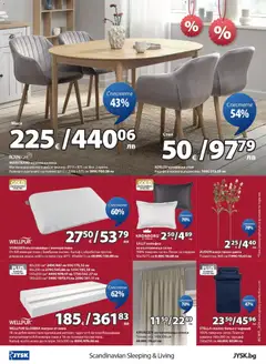 Преглед на JYSK брошура - Офертите са валидни от 26.01.2026 | Страница: 16 | Продукти: Чаршаф, Матрак, Възглавница, Стол