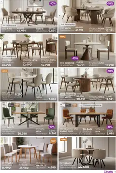 Matis katalog - pregled Matis kataloga - važi od 01.04.2026 | Strana: 5 | Proizvode: Sto, Stolica, Trpezarijski sto