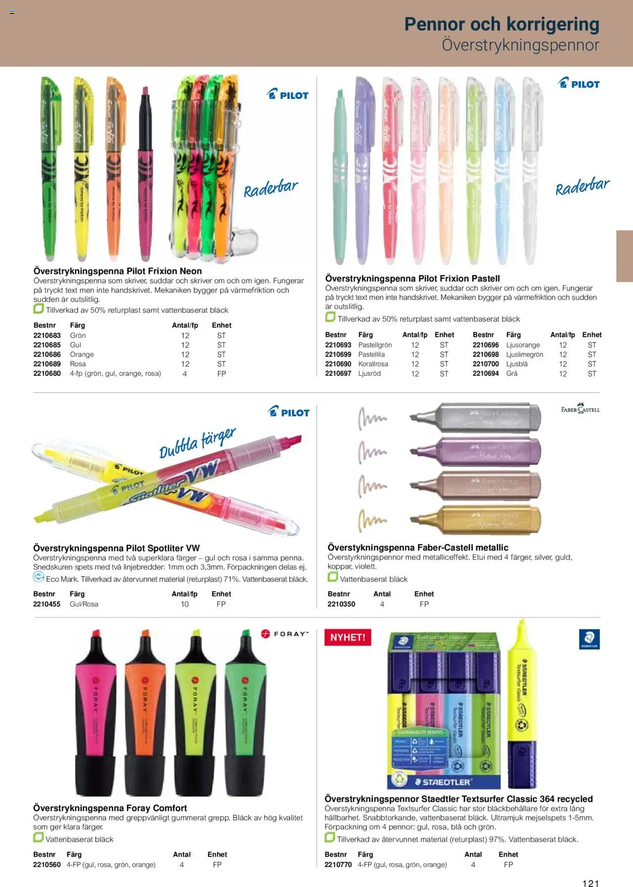 Office Depot reklamblad aktuell från 15.02.2024 | Sida: 123 | Produkter: Överstrykningspenna