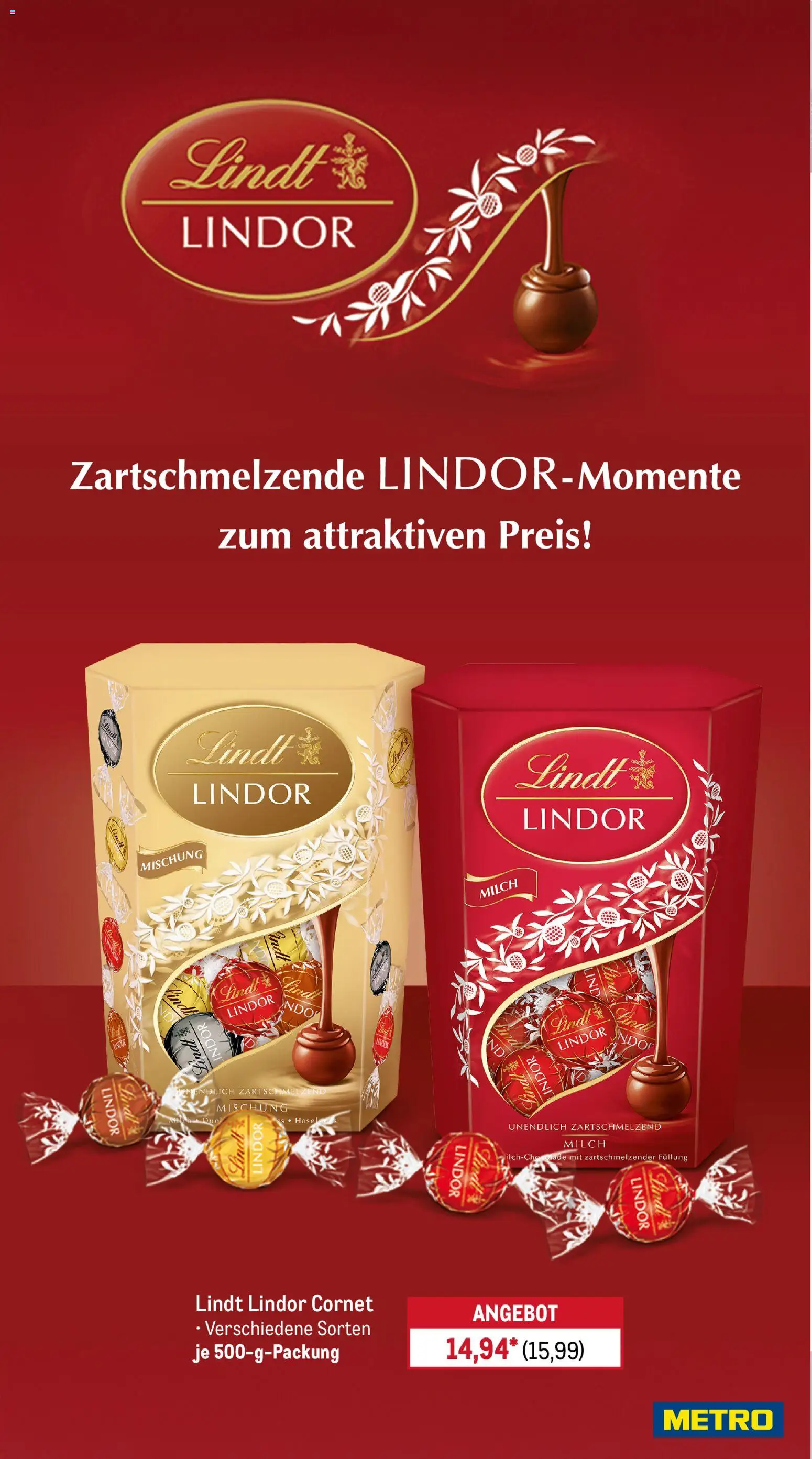 Metro Prospekt 	 – gültig ab 27.10.2025 | Seite: 14 | Produkte: Milch, Lindt