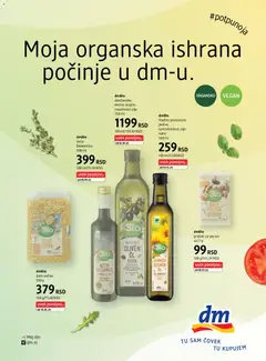 dmBio devičansko ekstra virgino maslinovo ulje, Maslinovo ulje 750 ml - pregled DM Drogerie kataloga - važi od 19.02.2026 | Strana: 52