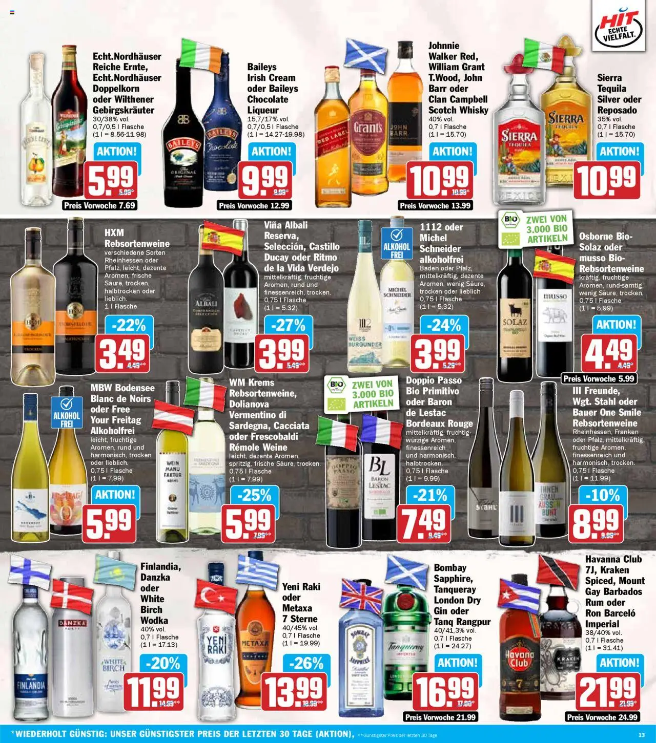 HIT - Rhineland-Palatinate - gültig ab dem 11.08.2025 | Seite: 13 | Produkte: Wilthener, Rouge, Metaxa, Doppio Passo