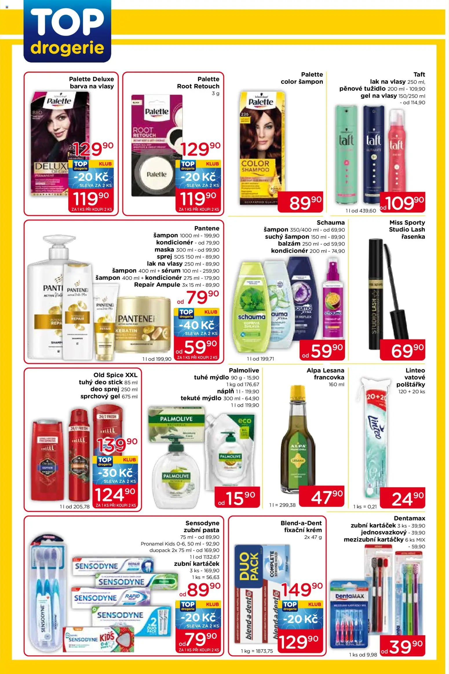 Top drogerie leták od 02.04.2026 | Strana: 2 | Produkty: Mýdlo, Sprchový gel, Lak na vlasy, Maska