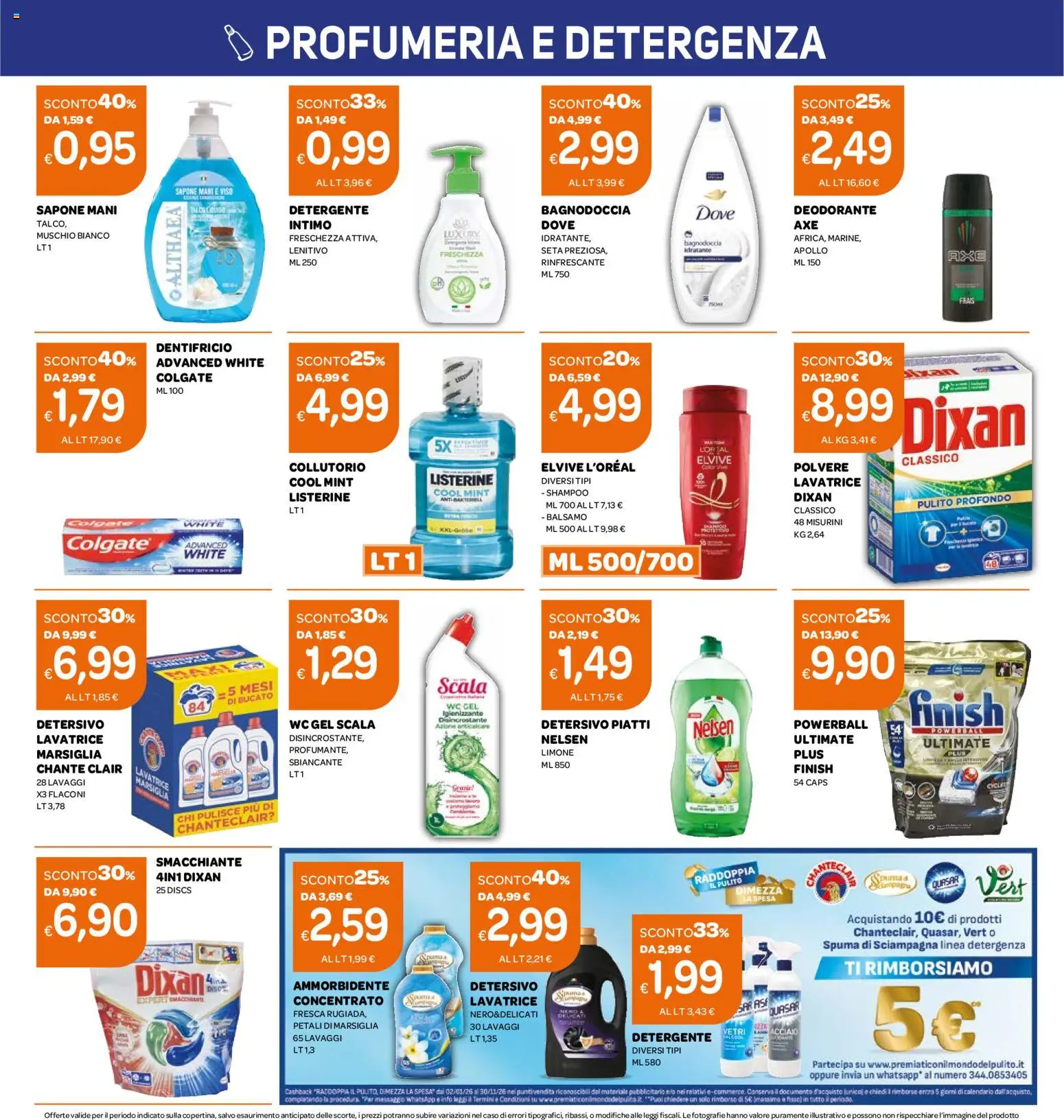 Volantino Ekom del 24.03.2026 | Pagina: 10 | Prodotti: Deodorante, Dentifricio, Collutorio, Lavatrice