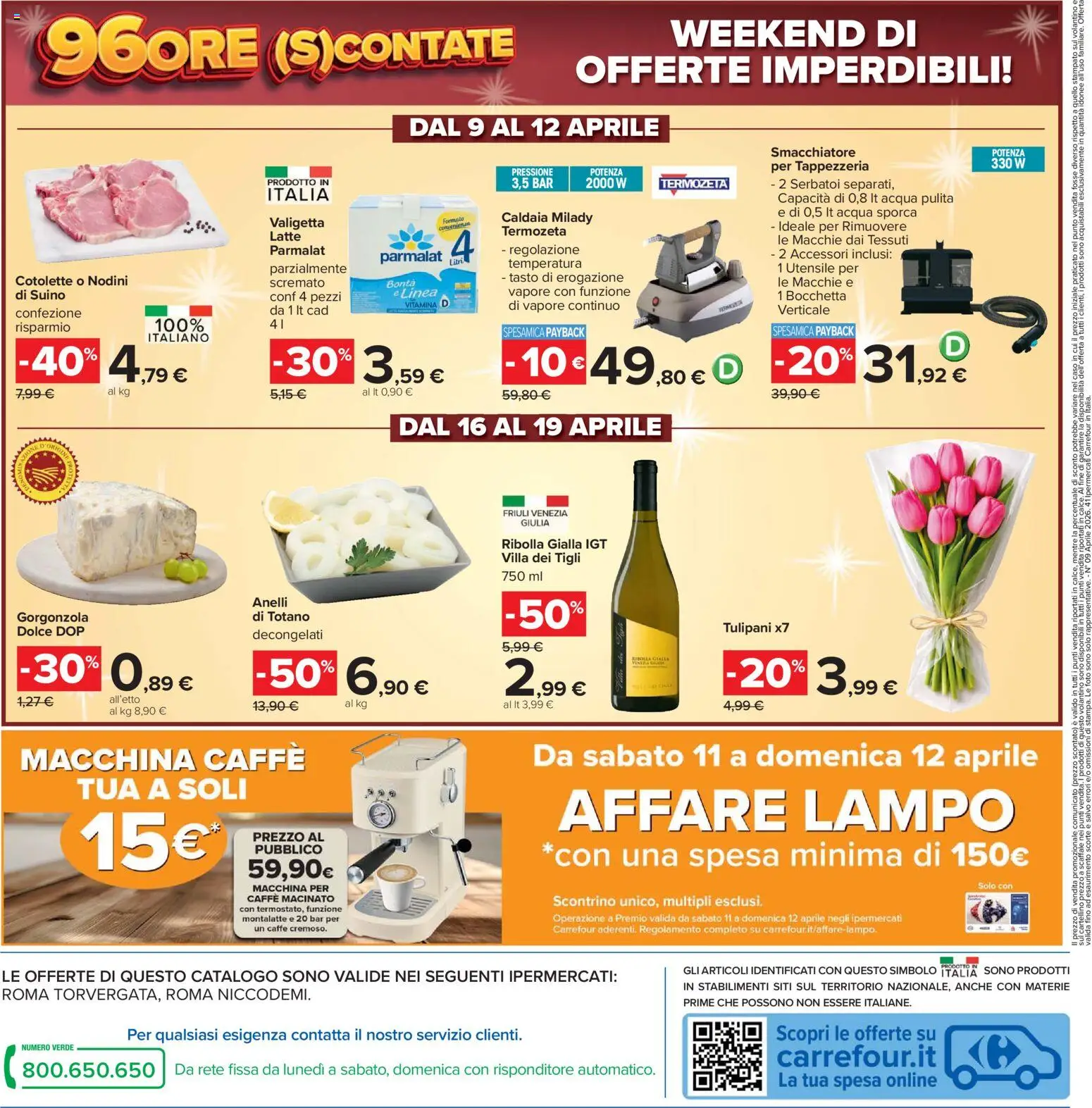 Volantino Carrefour del 07.04.2026 | Pagina: 36 | Prodotti: Caffè, Totano, Valigetta, Gorgonzola