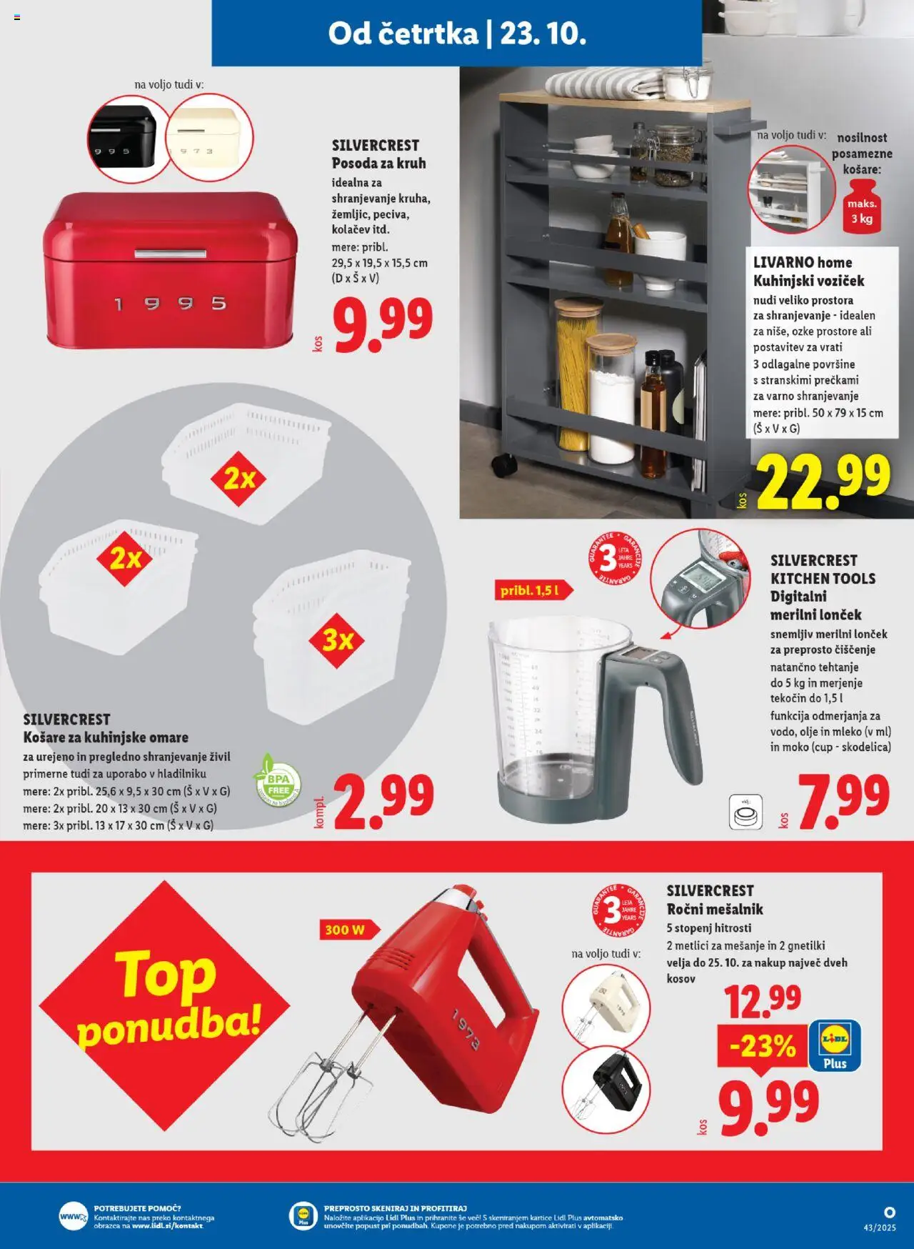 Novi Lidl katalog ponudbe – veljaven od 23.10.2025 | Stran: 39 | Izdelki: Mesalnik, Skodelica, Olje, Voziček