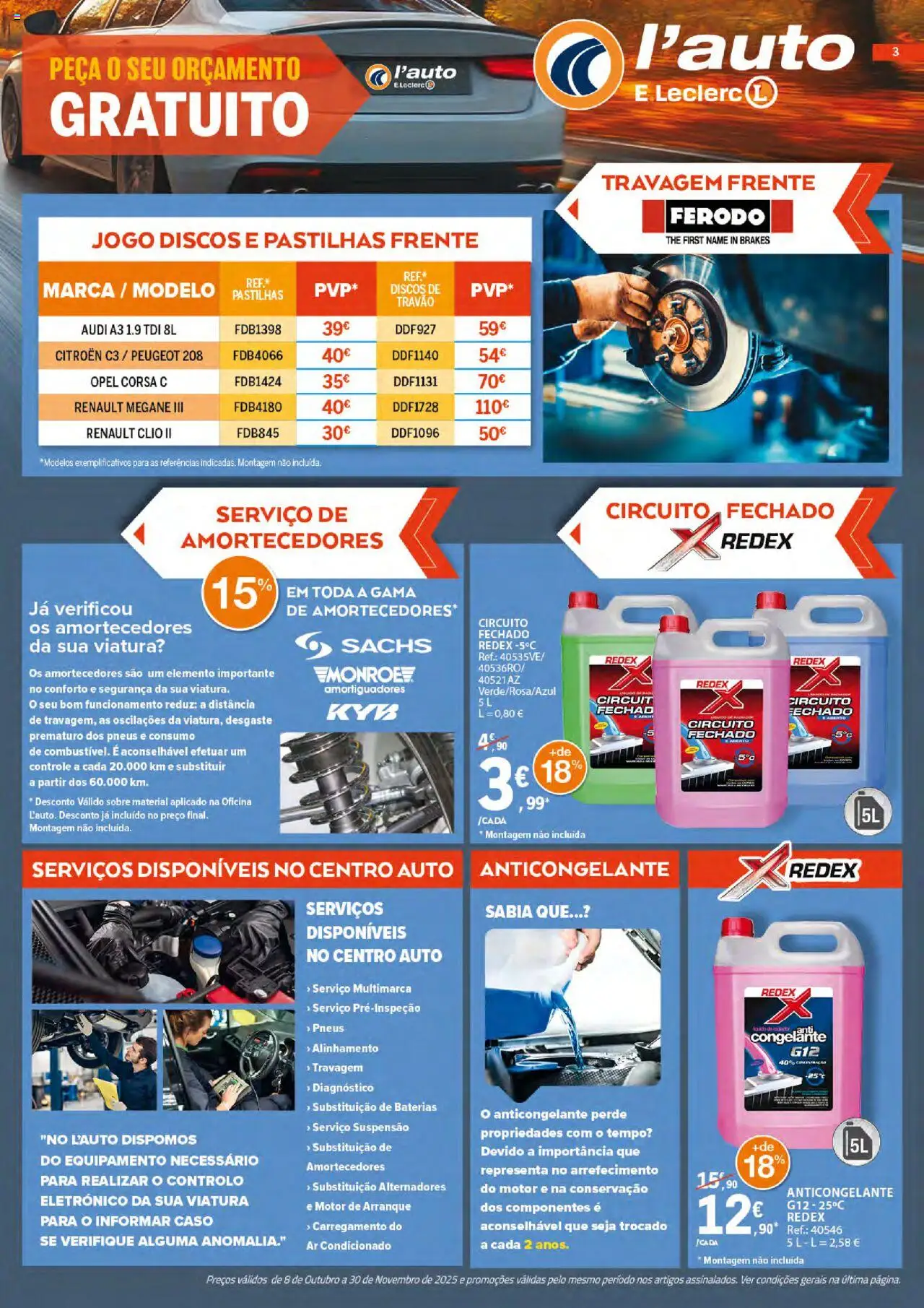 E.Leclerc - Folheto Auto │ válido de 08.10.2025 | Página: 3 | Produtos: Suspensão, Ar condicionado