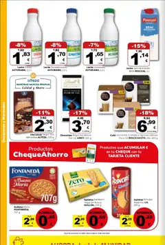 Vista previa Masymas folleto válido desde el 27.03.2026 | Página: 11 | Productos: Leche desnatada, Yogur, Café, Chocolate