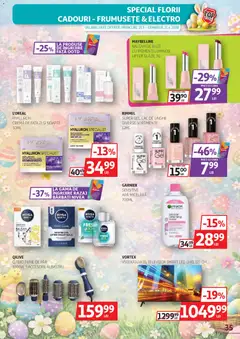 Ofertele Auchan valabile de la 25.03.2026 | Pagină: 35 | Produse: After shave, Televizor, Balsam, Cremă