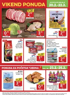 Konzum HR Akciós újság - amely érvényes a következő dátumtól: 18.02.2026 | Oldal: 54 | Termékek: Croissant