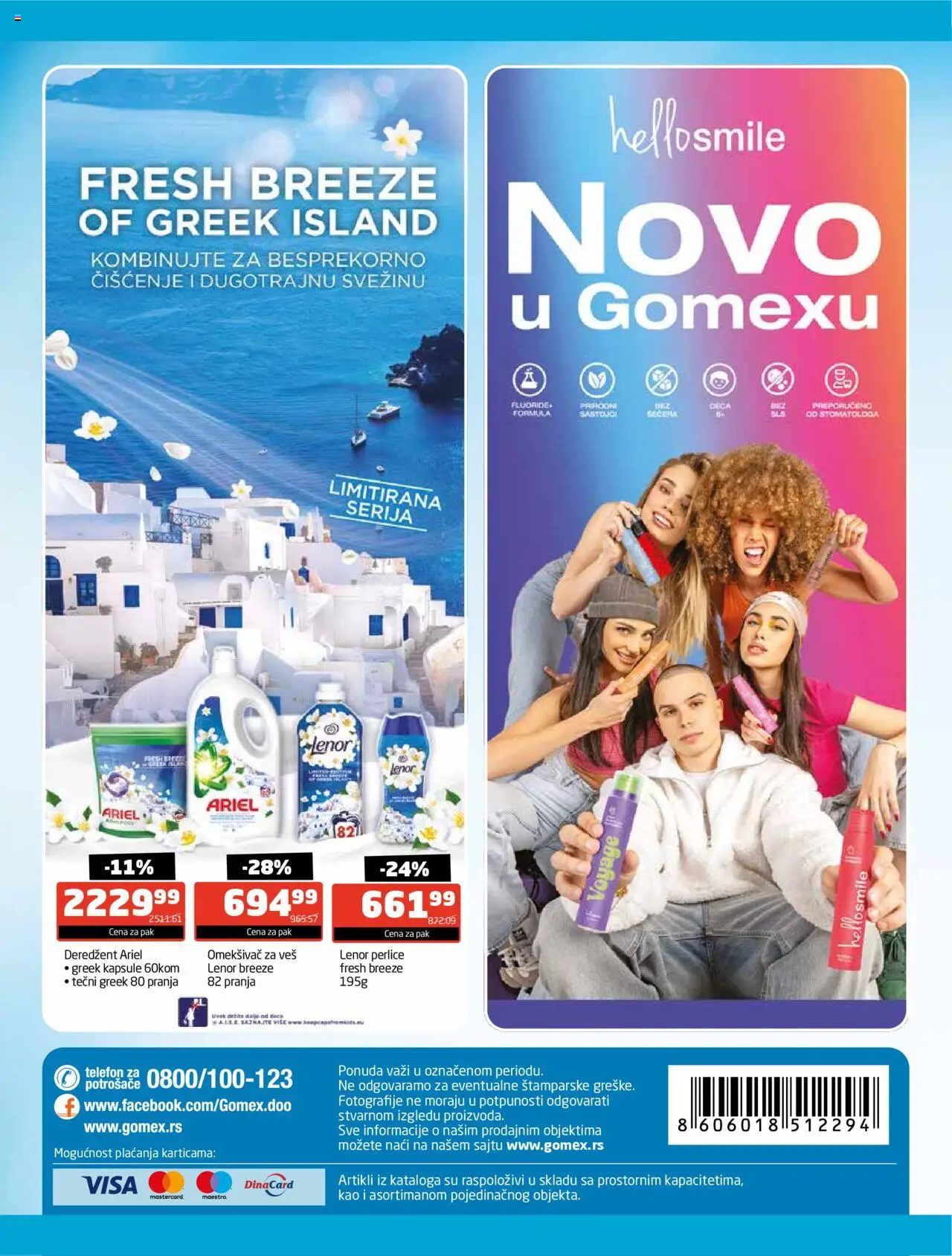 Gomex katalog - važi od 29.09.2025 | Strana: 8 | Proizvode: Ariel, Lenor, Kapsule, Omekšivač za veš