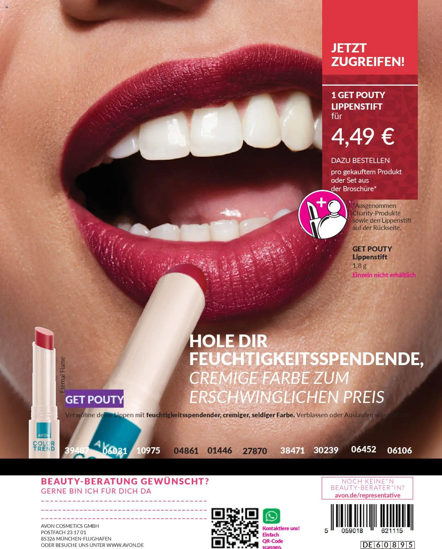AVON Katalog Januar 2026 – gültig ab 01.01.2026 | Seite: 198 | Produkte: Lippenstift