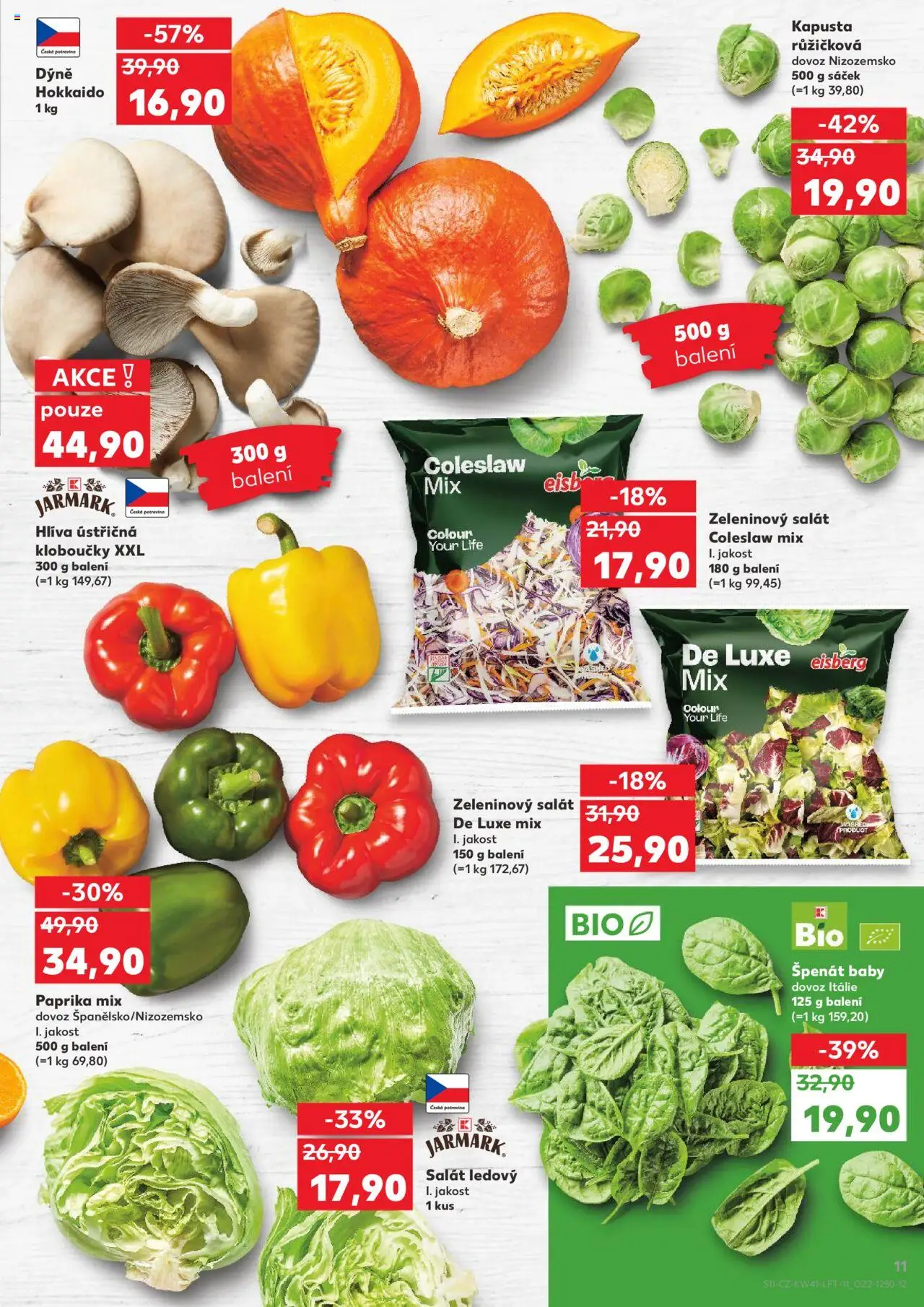 Kaufland leták - Praha 4 od 08.10.2025 | Strana: 11 | Produkty: Paprika, Dýně, Kapusta, Sáček