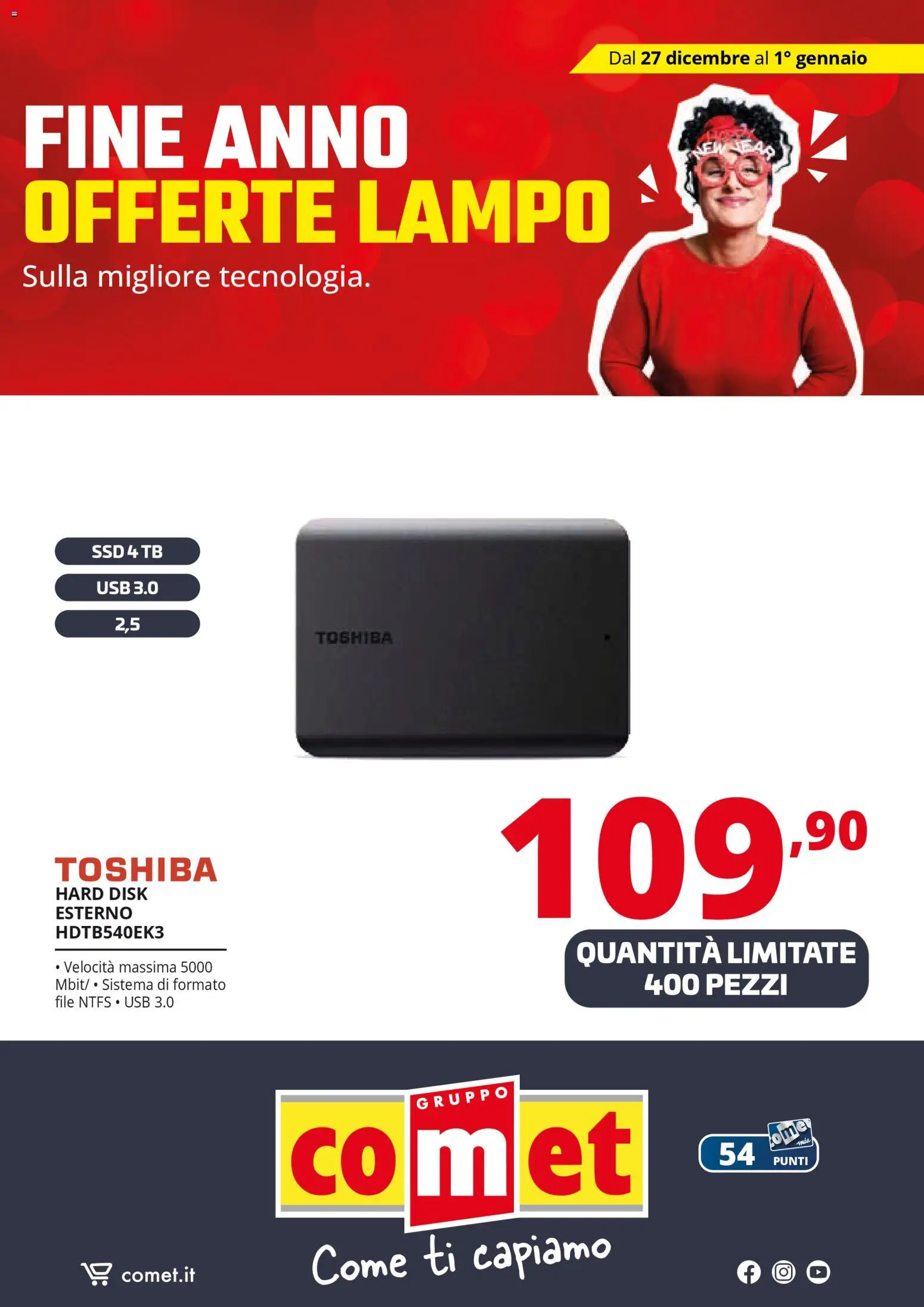 Volantino Comet del 27.12.2025 | Pagina: 30 | Prodotti: USB