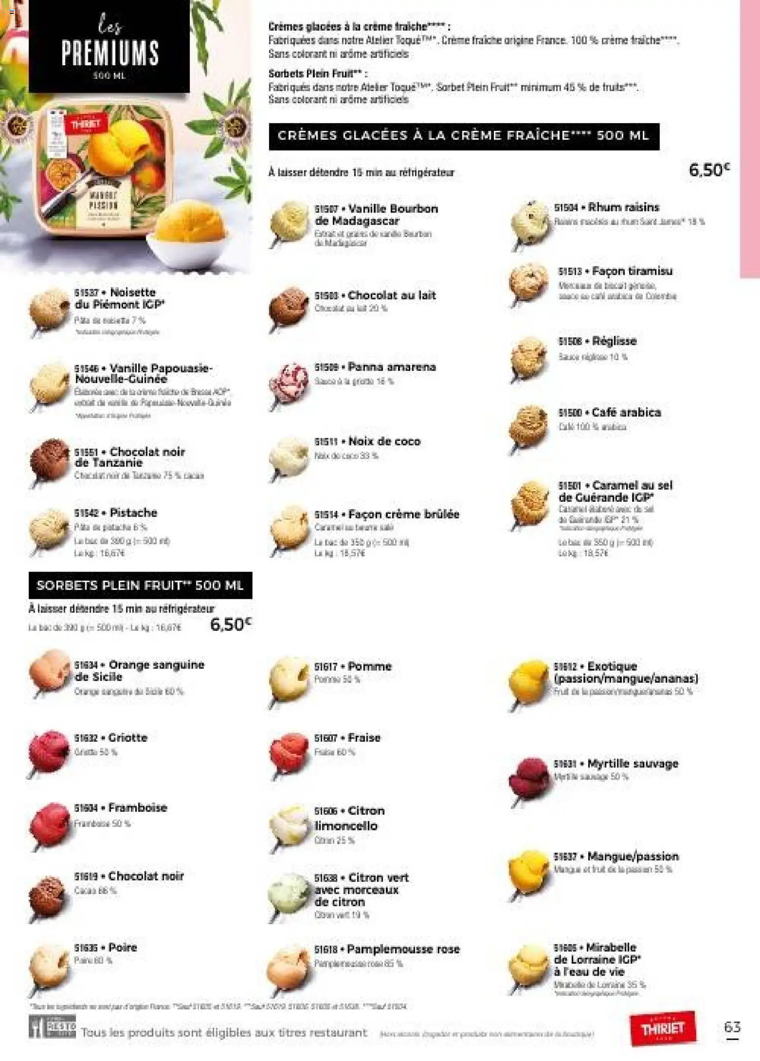 {H1} | Page: 63 | Produits: Fraise, Framboise, Réfrigérateur, Sel