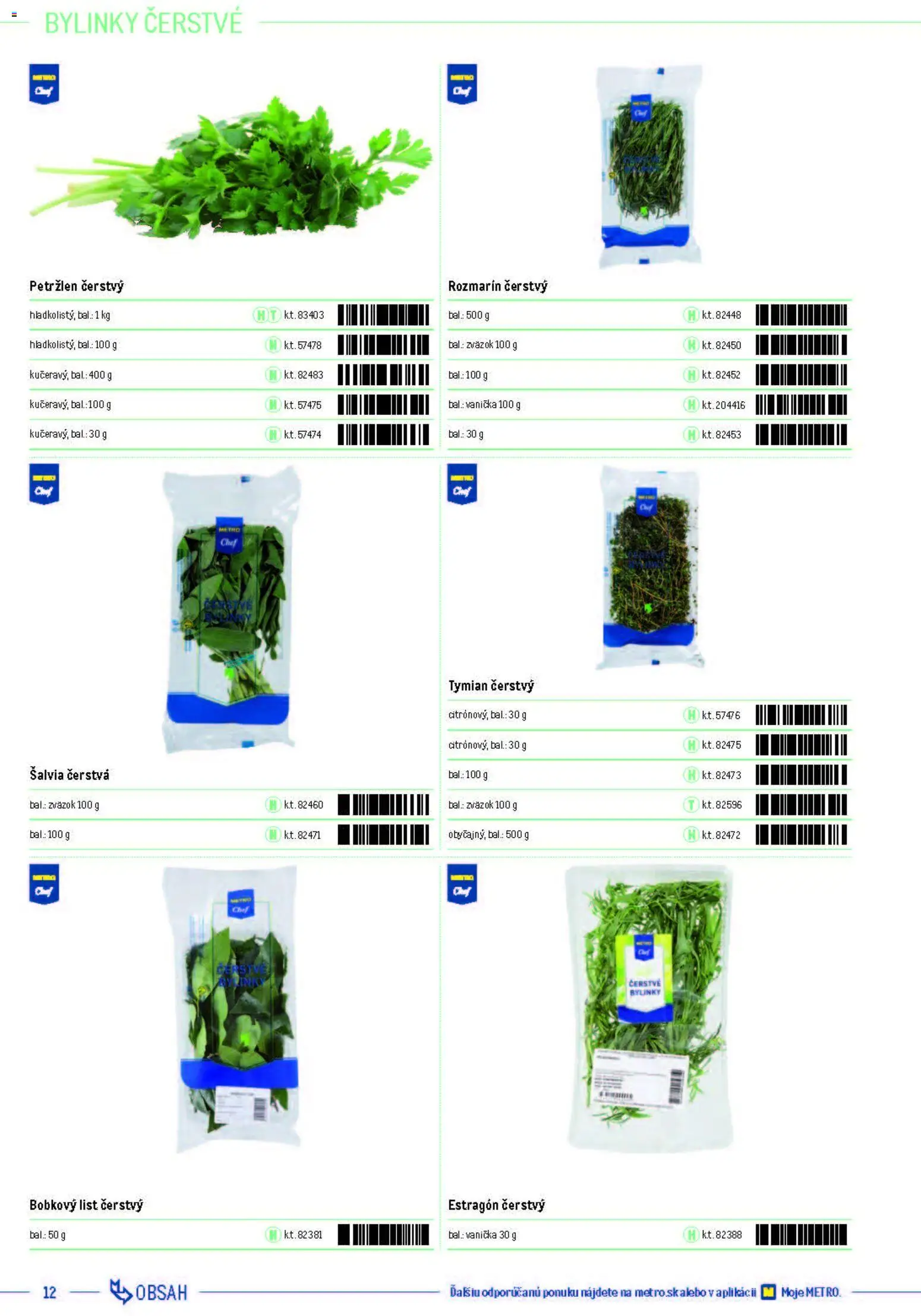 Nové Metro akcie – leták je platný od 05.12.2025 | Strana: 12 | Produkty: Petržlen
