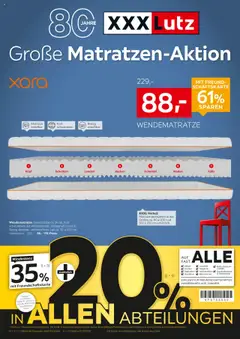 XXXL Lutz Große Matratzen-Aktion ab 08.09.2025 gültig