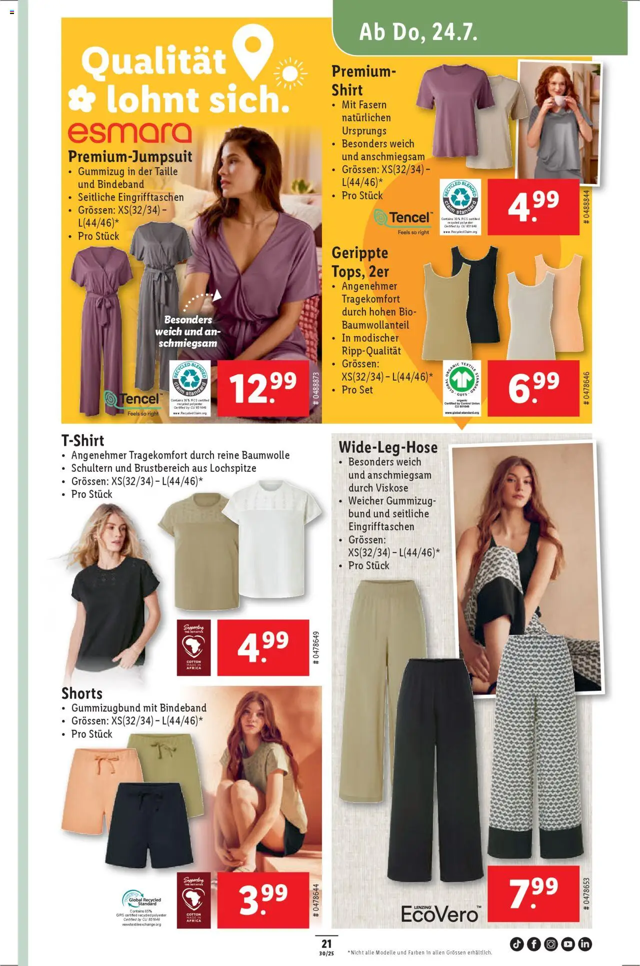 Lidl Aktionen ab 24.07.2025 | Seite: 23 | Produkte: Shirt
