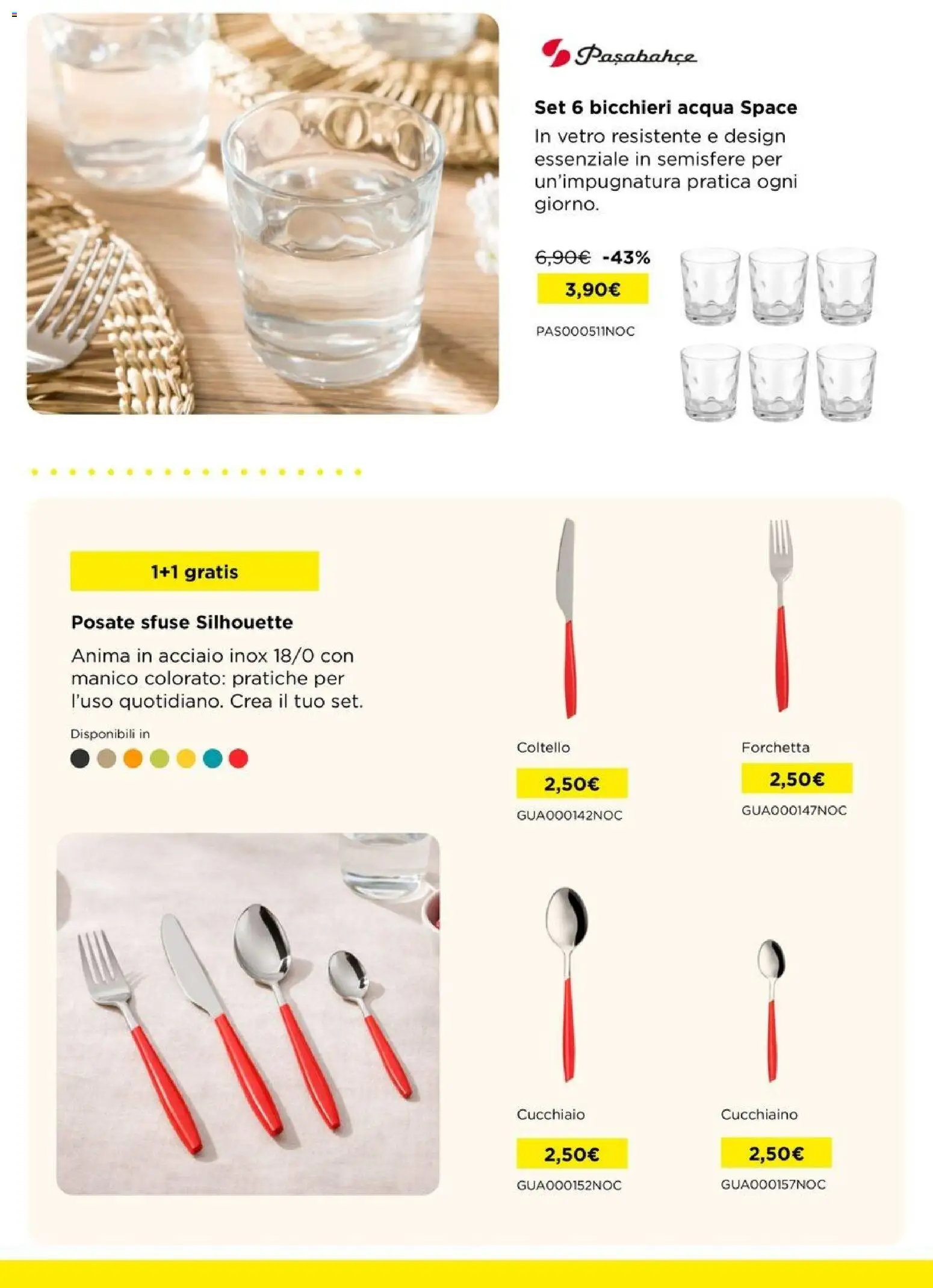 Volantino Kasanova del 15.01.2026 | Pagina: 21 | Prodotti: Posate, Acqua