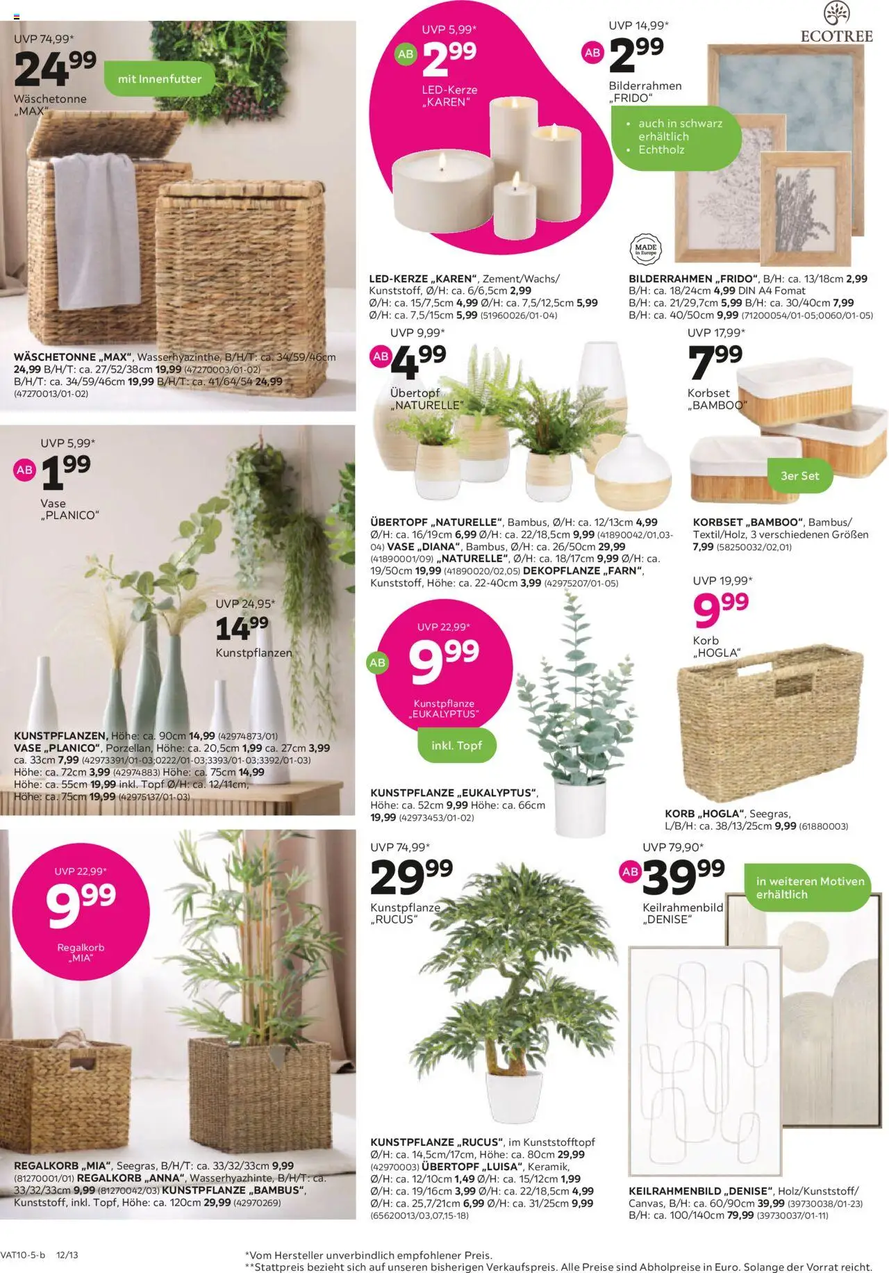 Mömax Prospekt aktuell gültig ab 07.10.2025 | Seite: 12 | Produkte: Korb, Vase