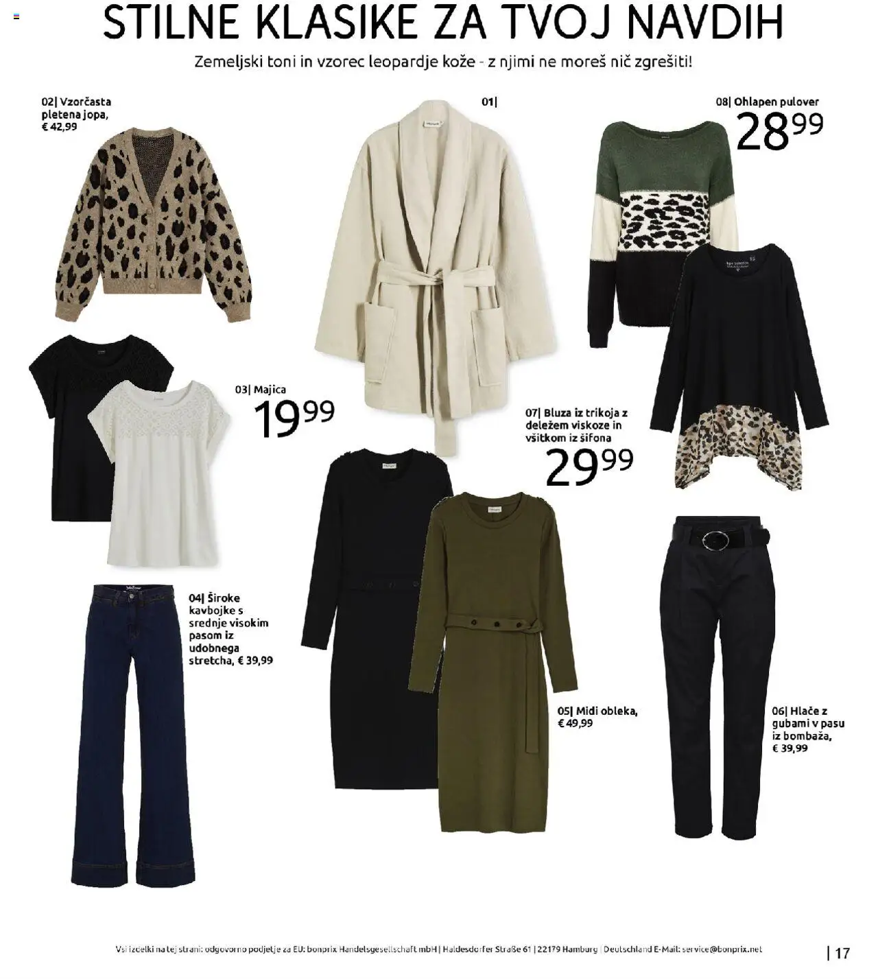 Bonprix katalog │ velja od 01.09.2025 | Stran: 17 | Izdelki: Bluza, Pulover, Hlace, Kavbojke