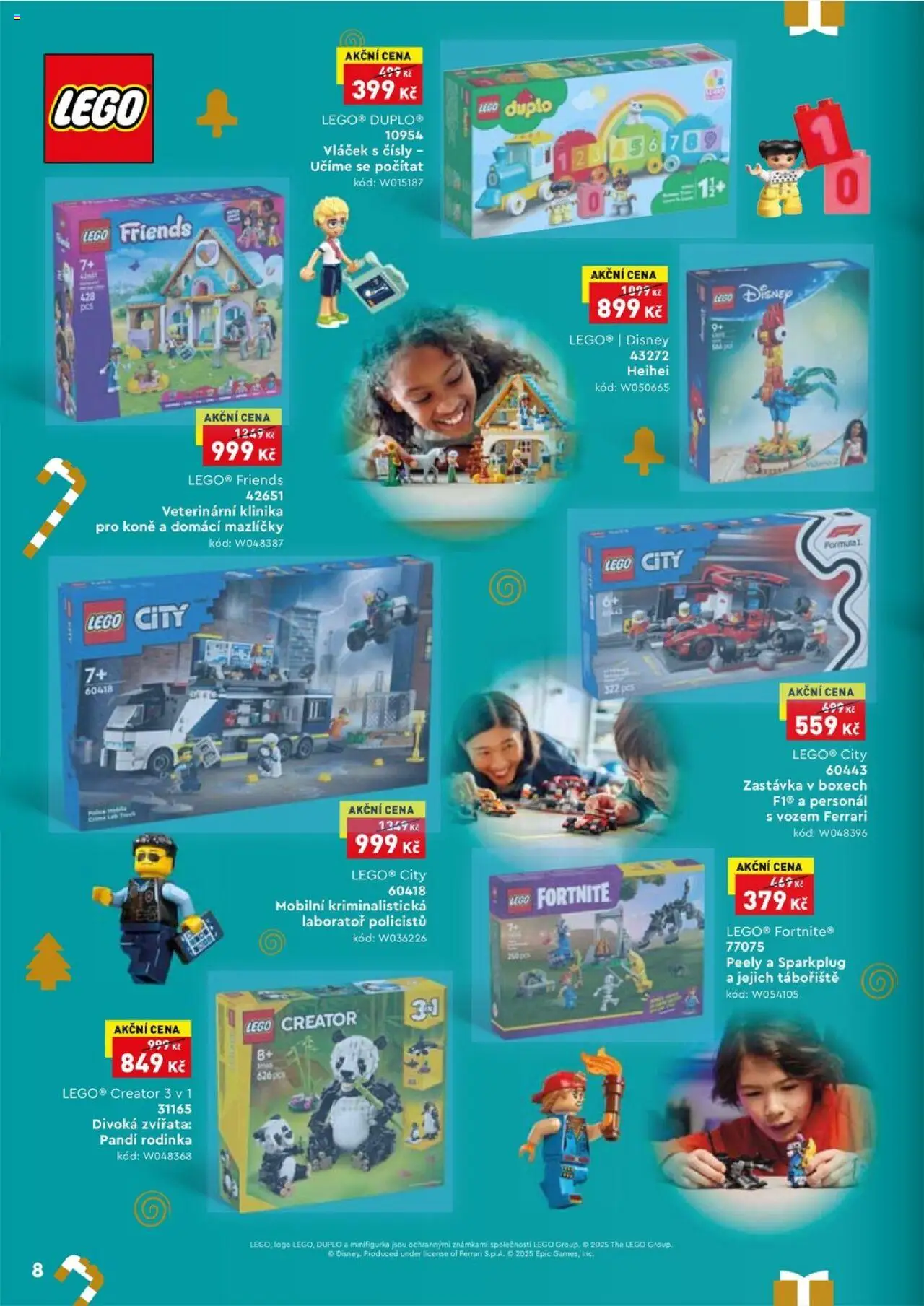Wiky katalog - Vánoce 2025 od 14.10.2025 | Strana: 8 | Produkty: LEGO, Lego duplo, PC, Lego Friends