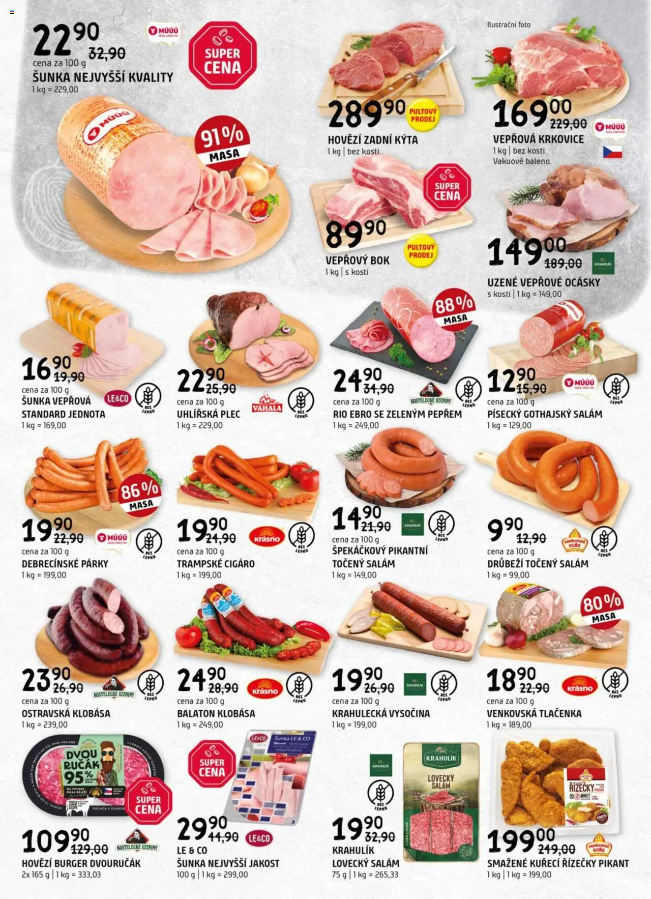 Terno leták - Tábor od 03.09.2025 | Strana: 2 | Produkty: Hovězí, Šunka, Párky, Hovězí burger