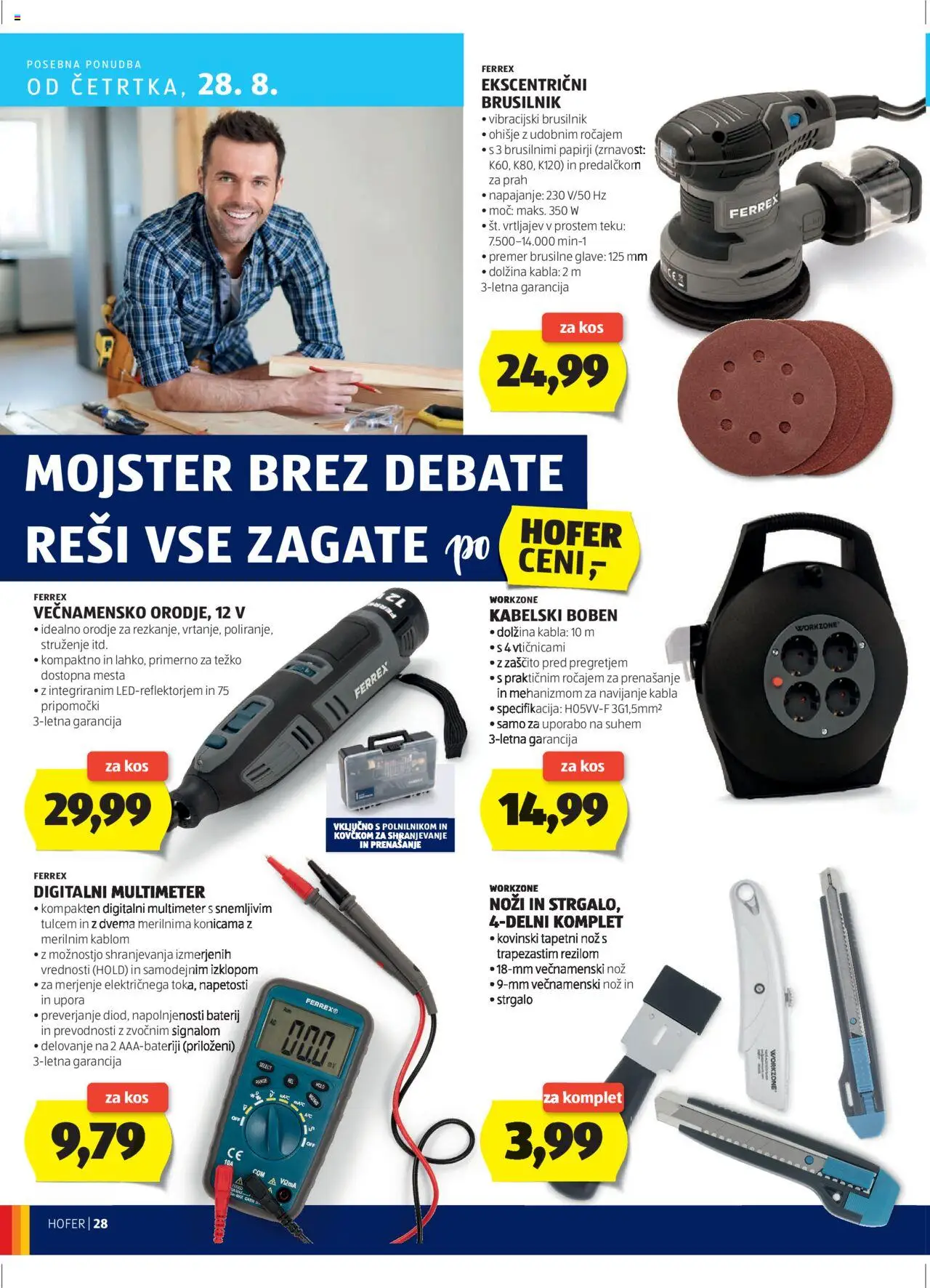 Hofer SI katalog | vrijedi od 21.08.2025 | Stranica: 28 | Proizvodi: Nož