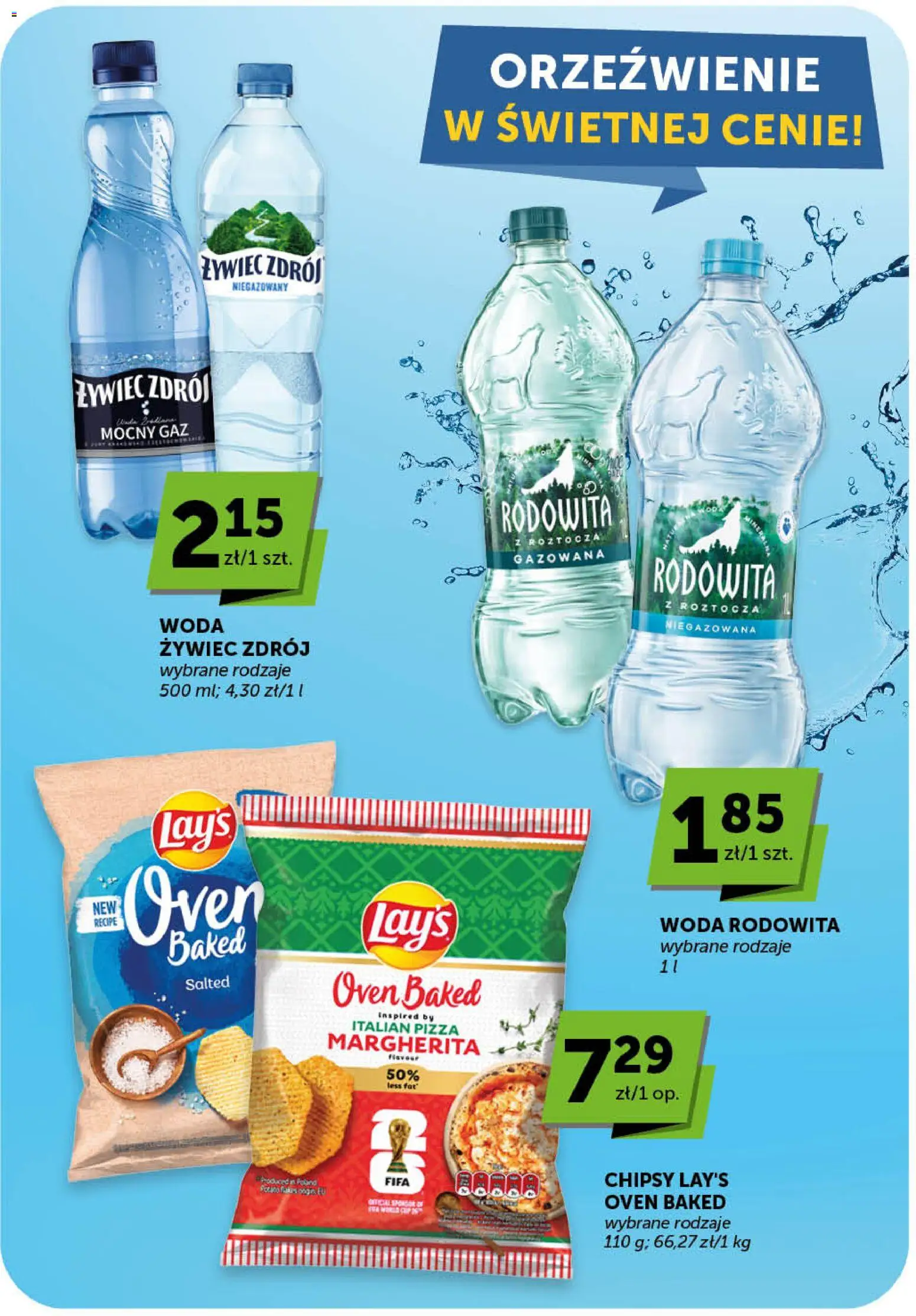 Groszek gazetka - Minimarket od 23.04.2026 | Strona: 17 | Produkty: Chipsy, Pizza, Woda