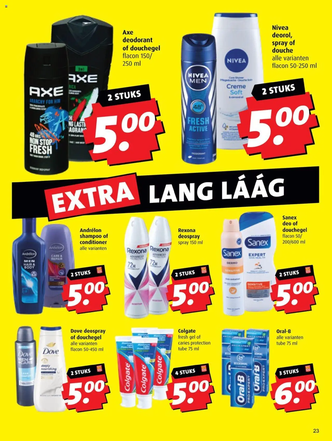 {H1} | Pagina: 23 | Producten: Deodorant, Gel, Shampoo, Conditioner