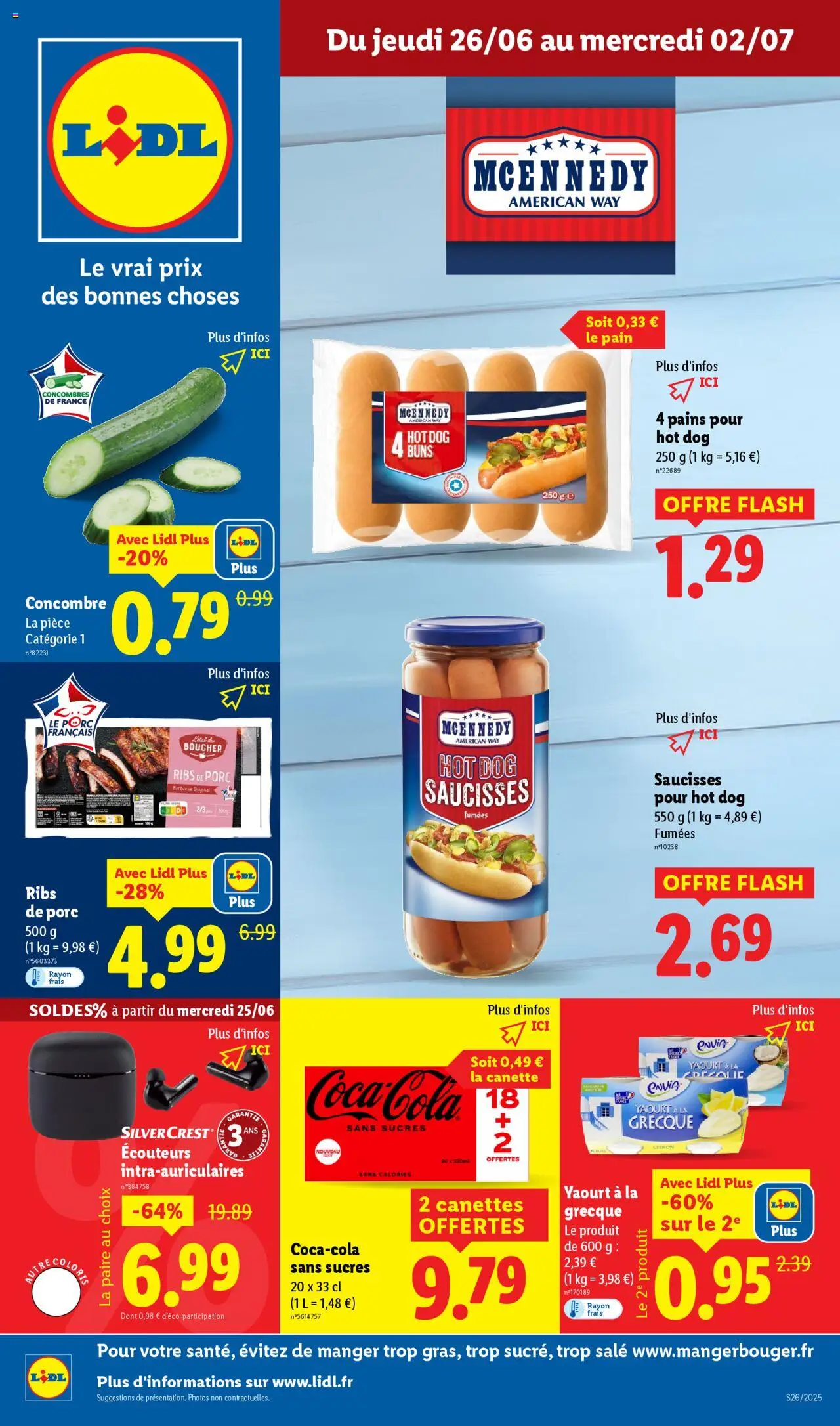  | Page: 1 | Produits: Écouteurs, Yaourt à La Grecque, Yaourt, Concombres