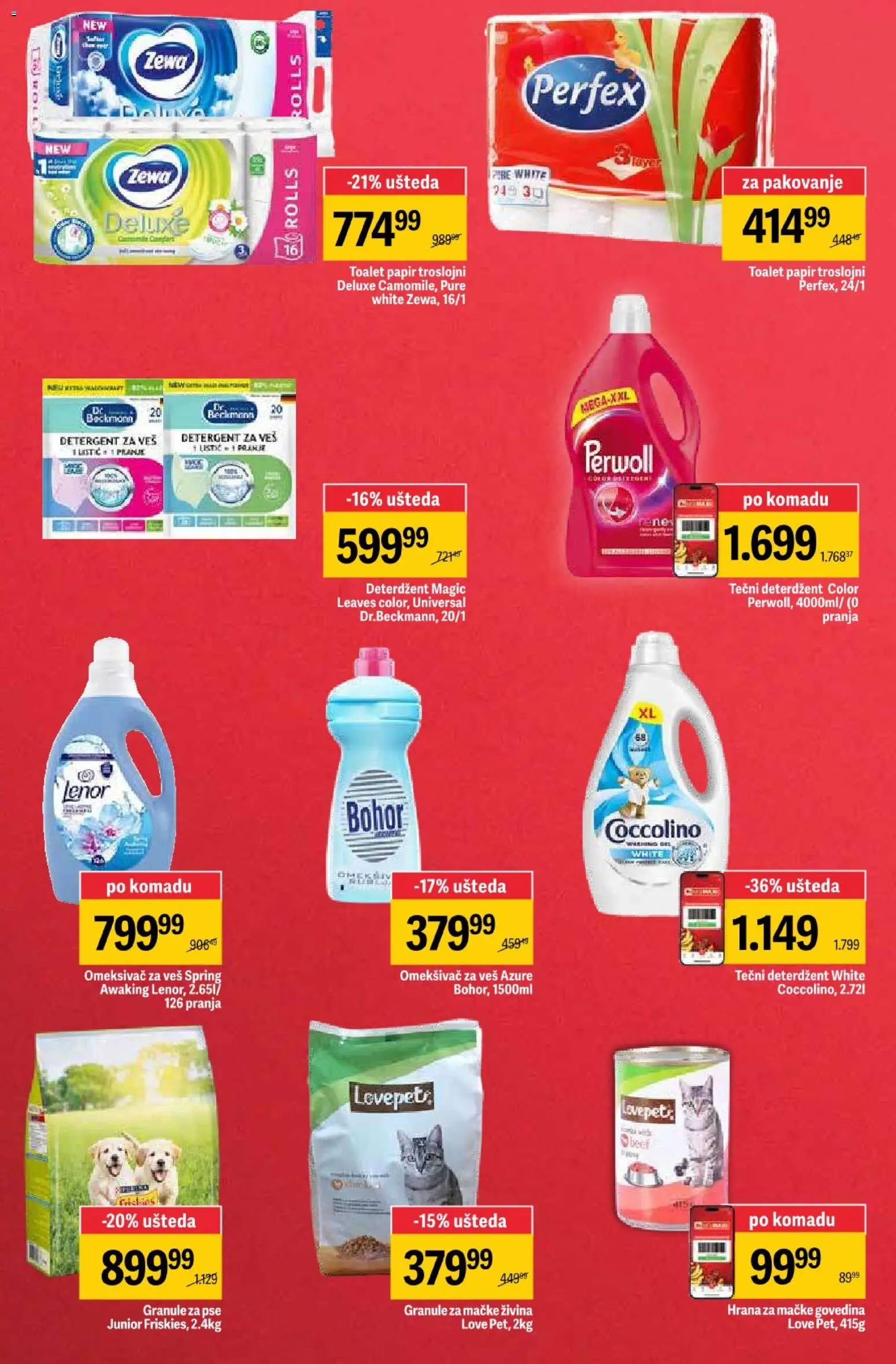 Mega Maxi katalog - važi od 02.04.2026 | Strana: 7 | Proizvode: Deterdžent, Tečni deterdžent, Lenor, Pakovanje