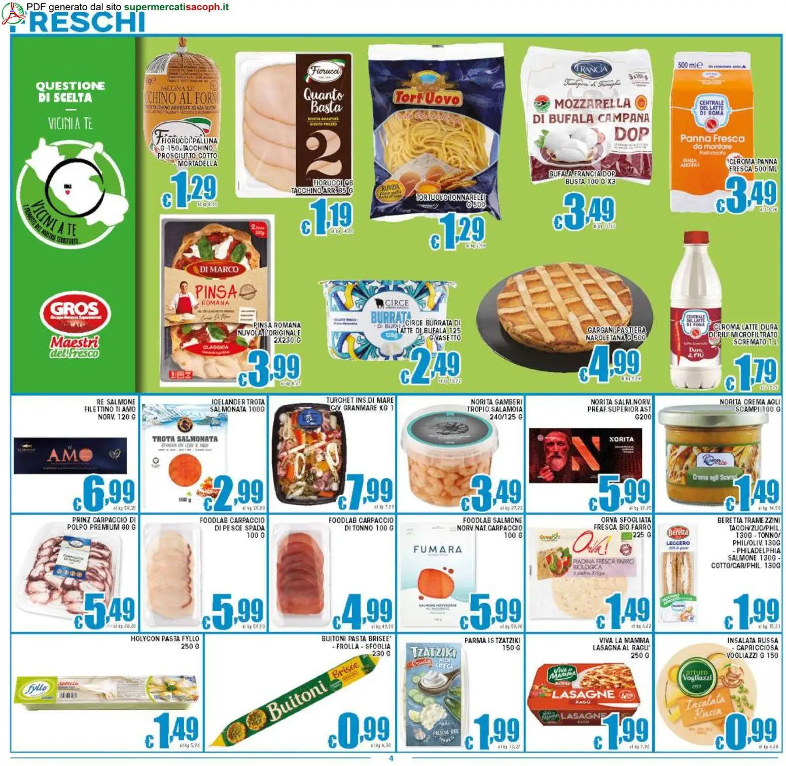 Volantino Sacoph del 27.03.2026 | Pagina: 4 | Prodotti: Tè, Tacchino, Latte, Ragú