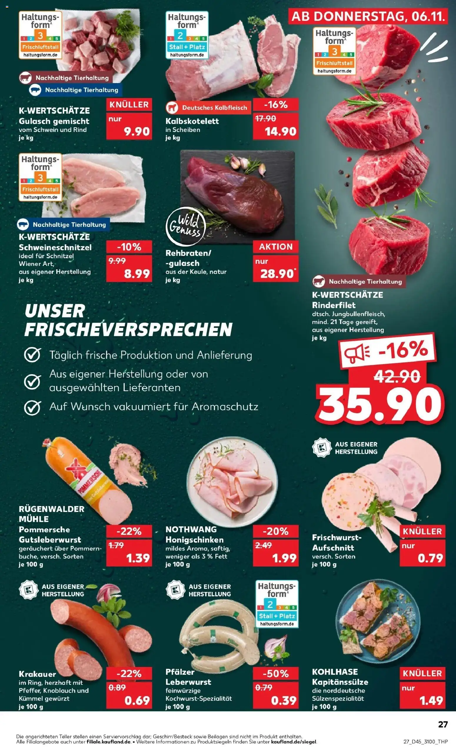 Kaufland prospekt Halle (Saale)	 – gültig ab 10.11.2025 | Seite: 27 | Produkte: Mühle, Rinderfilet, Schnitzel, Knoblauch