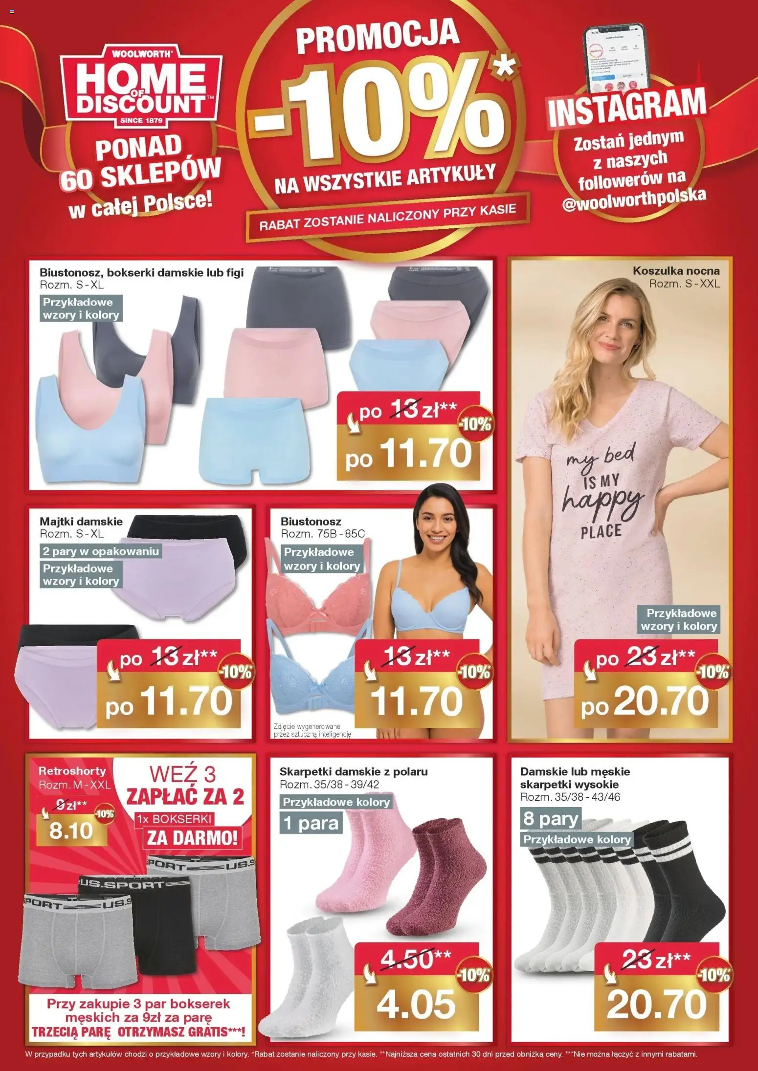 Woolworth Gazetka od 21.10.2025 | Strona: 3 | Produkty: Majtki, Biustonosz, Bokserki, Skarpetki