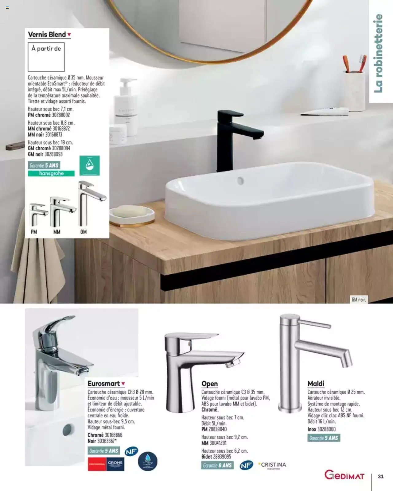  | Page: 31 | Produits: Lavabo, Cartouche