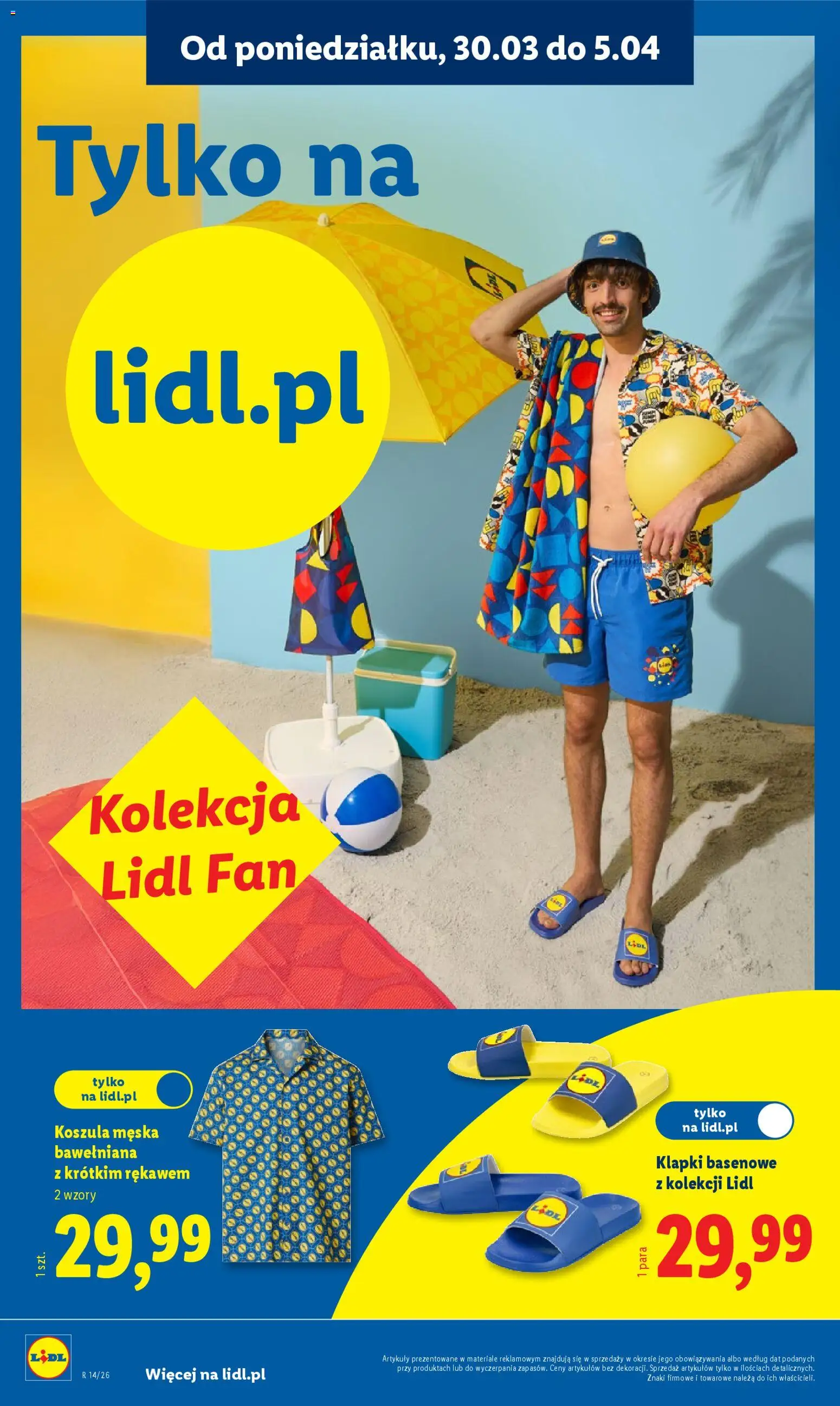 Lidl Katalog od 30.03.2026 | Strona: 50 | Produkty: Koszula, Klapki