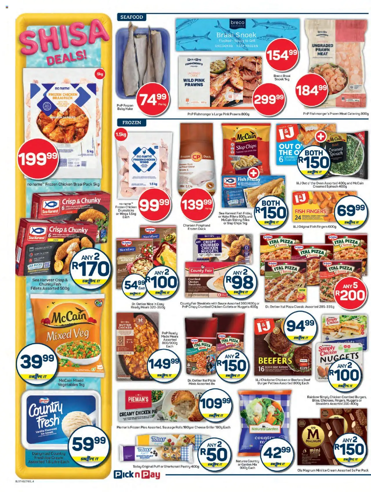 New Pick n Pay catalogue – valid from 22.09.2025 | Page: 4 | Products: Butter, Pizza, Ice cream, Lemon