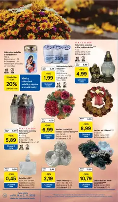 Nové Tesco akcie – leták je platný od 17.09.2025 | Strana: 30 | Produkty: Svetlo, Sviečky, Kvety