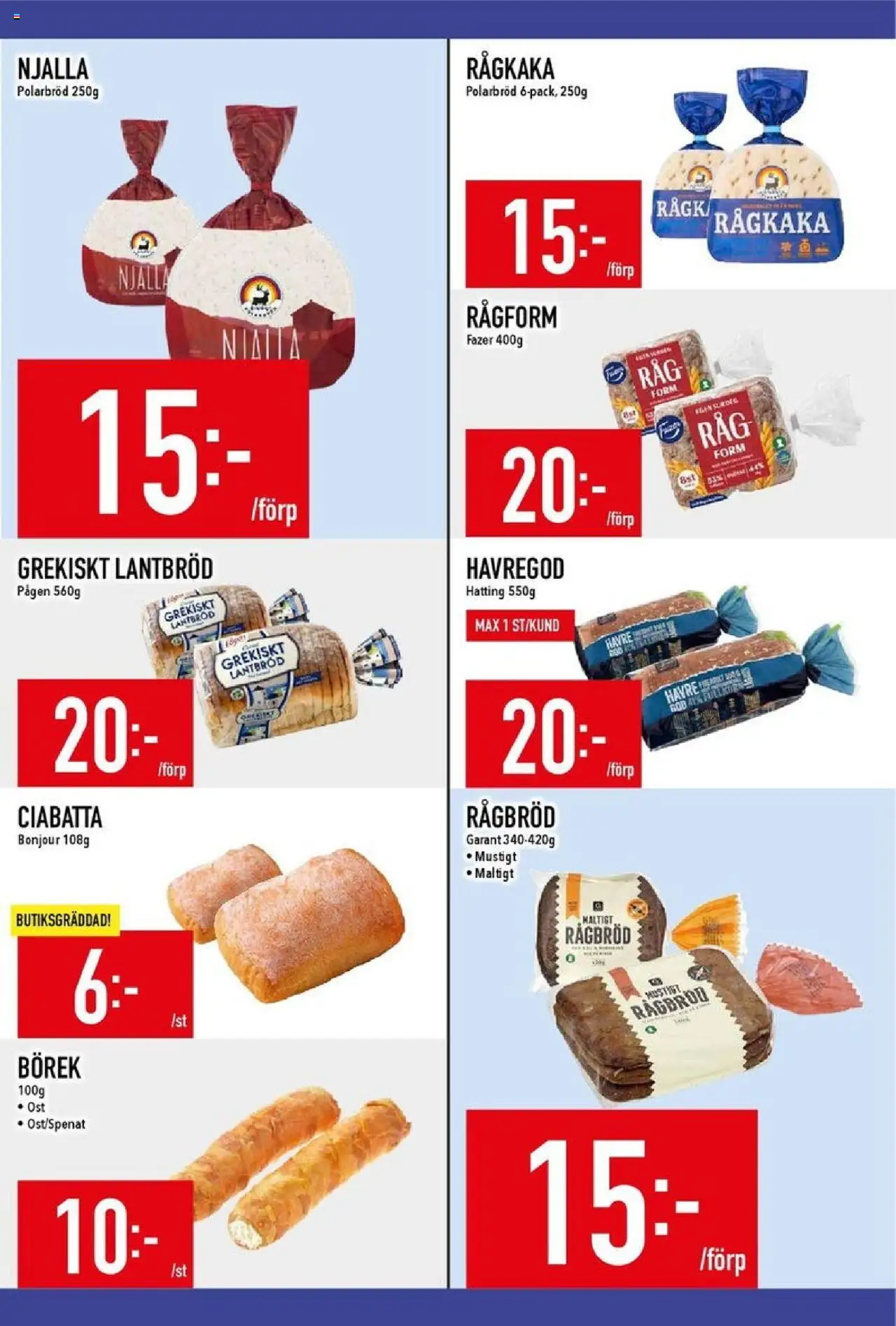 Matdax reklamblad aktuell från 20.10.2025 | Sida: 7 | Produkter: Ost, Lantbröd