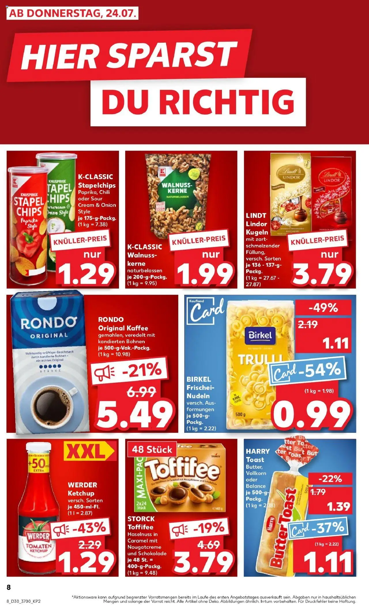 Kaufland prospekt Bentwisch	 - gültig ab dem 27.07.2025 | Seite: 23 | Produkte: Kaffee, Chili, Toffifee, Nudeln