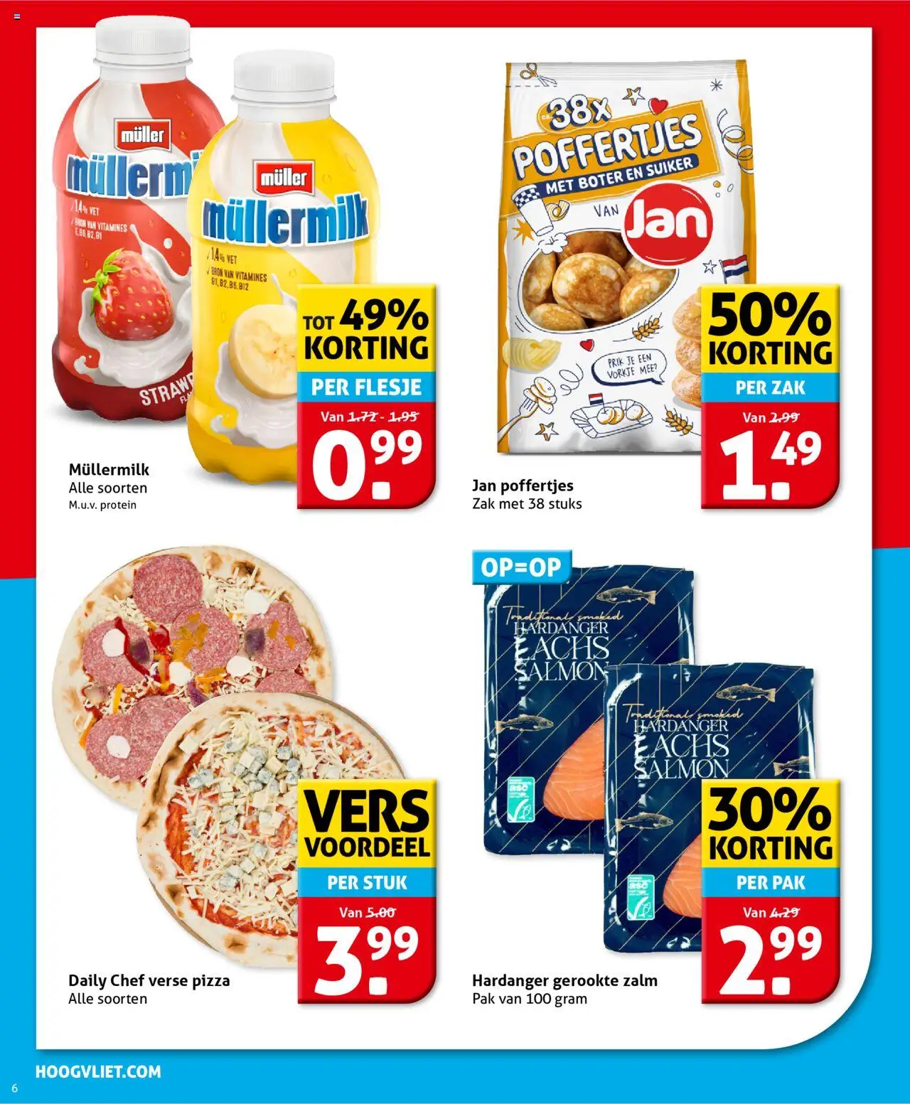  | Pagina: 8 | Producten: Boter, Pizza, Waffelini, Zalm