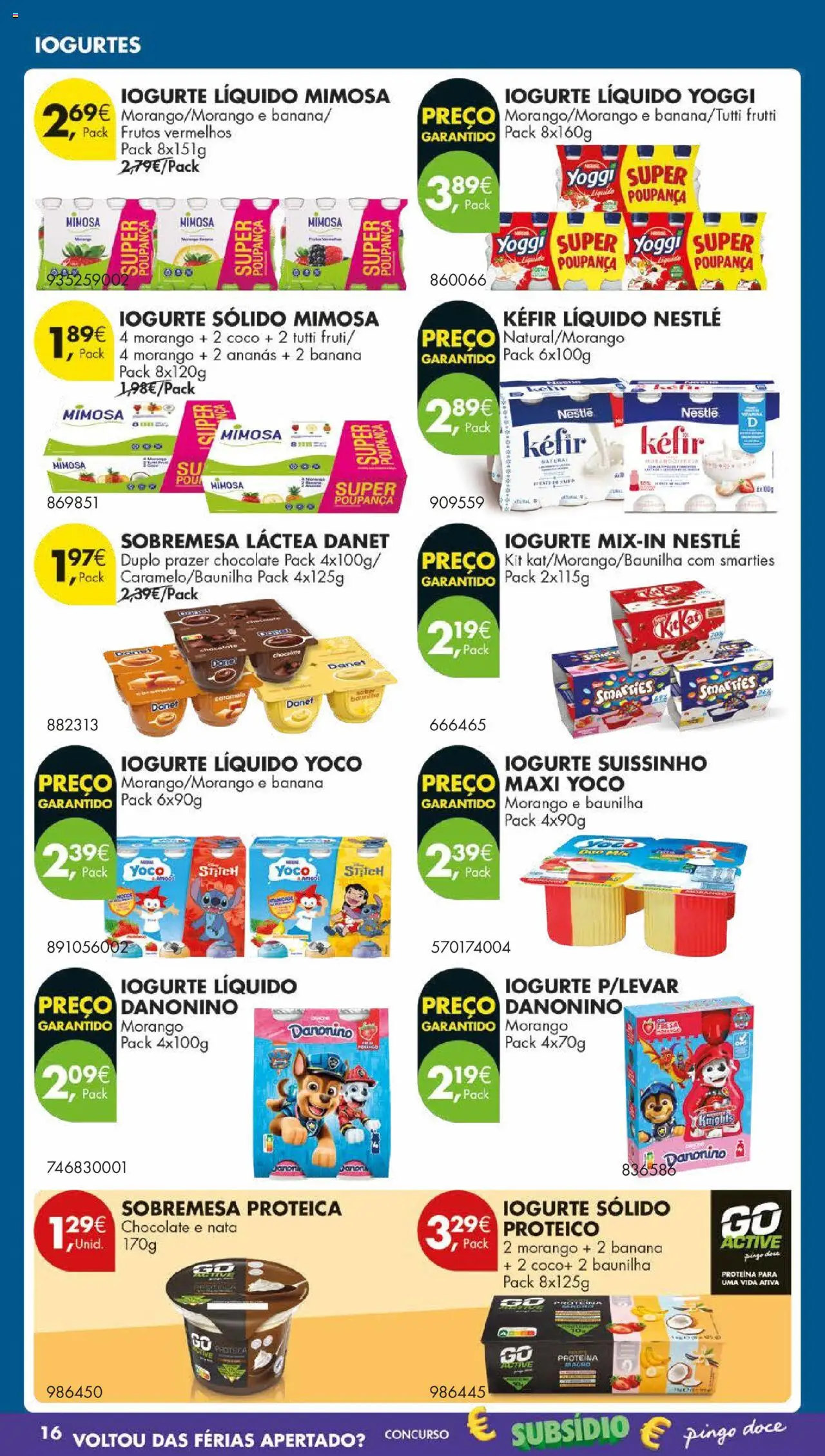 Pingo Doce folheto │ válido de 30.09.2025 | Página: 18 | Produtos: Iogurtes, Iogurte, Nata, Proteina