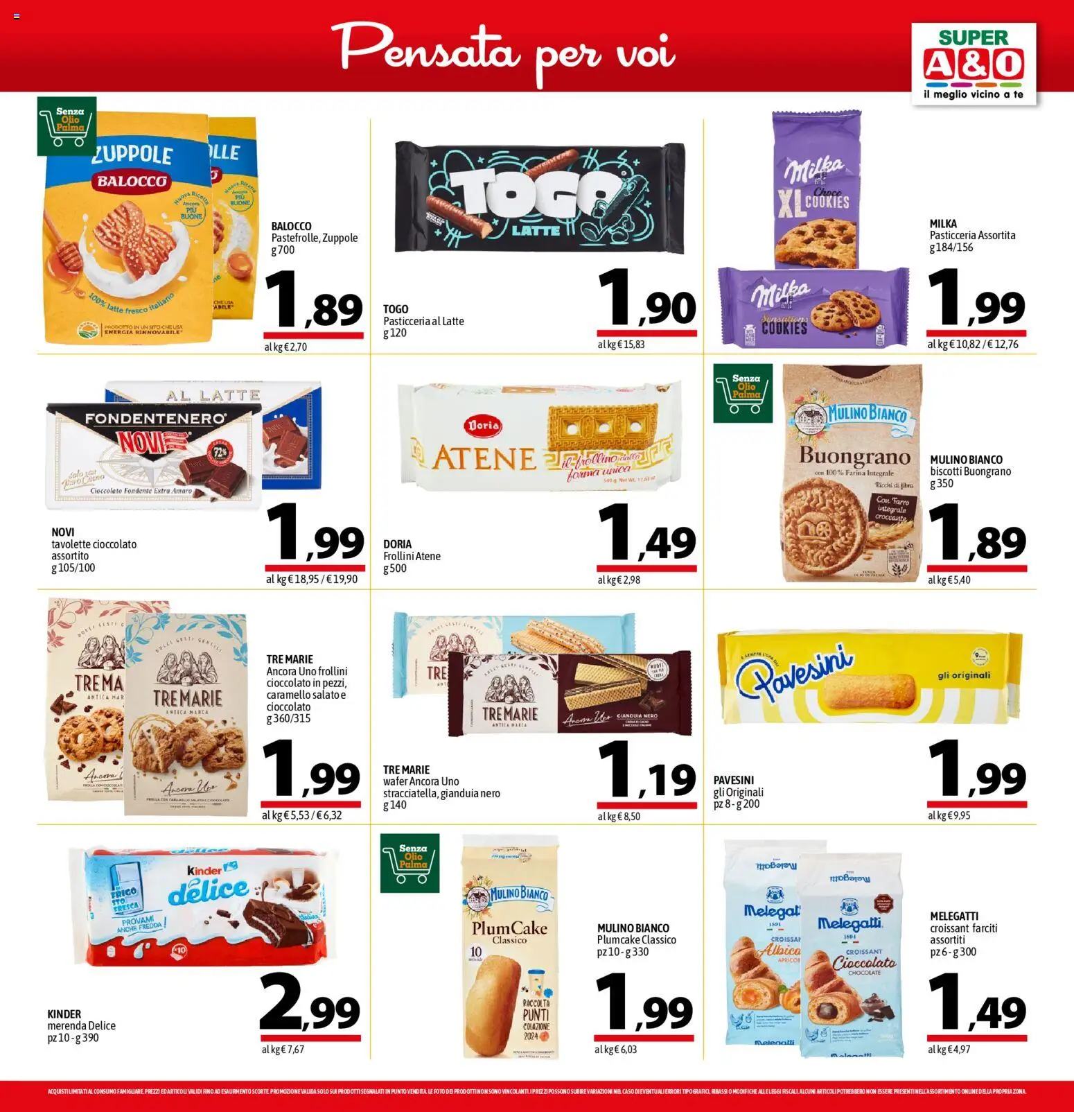 Volantino A&O del 13.11.2025 | Pagina: 11 | Prodotti: Biscotti, Latte, Olio, Plumcake