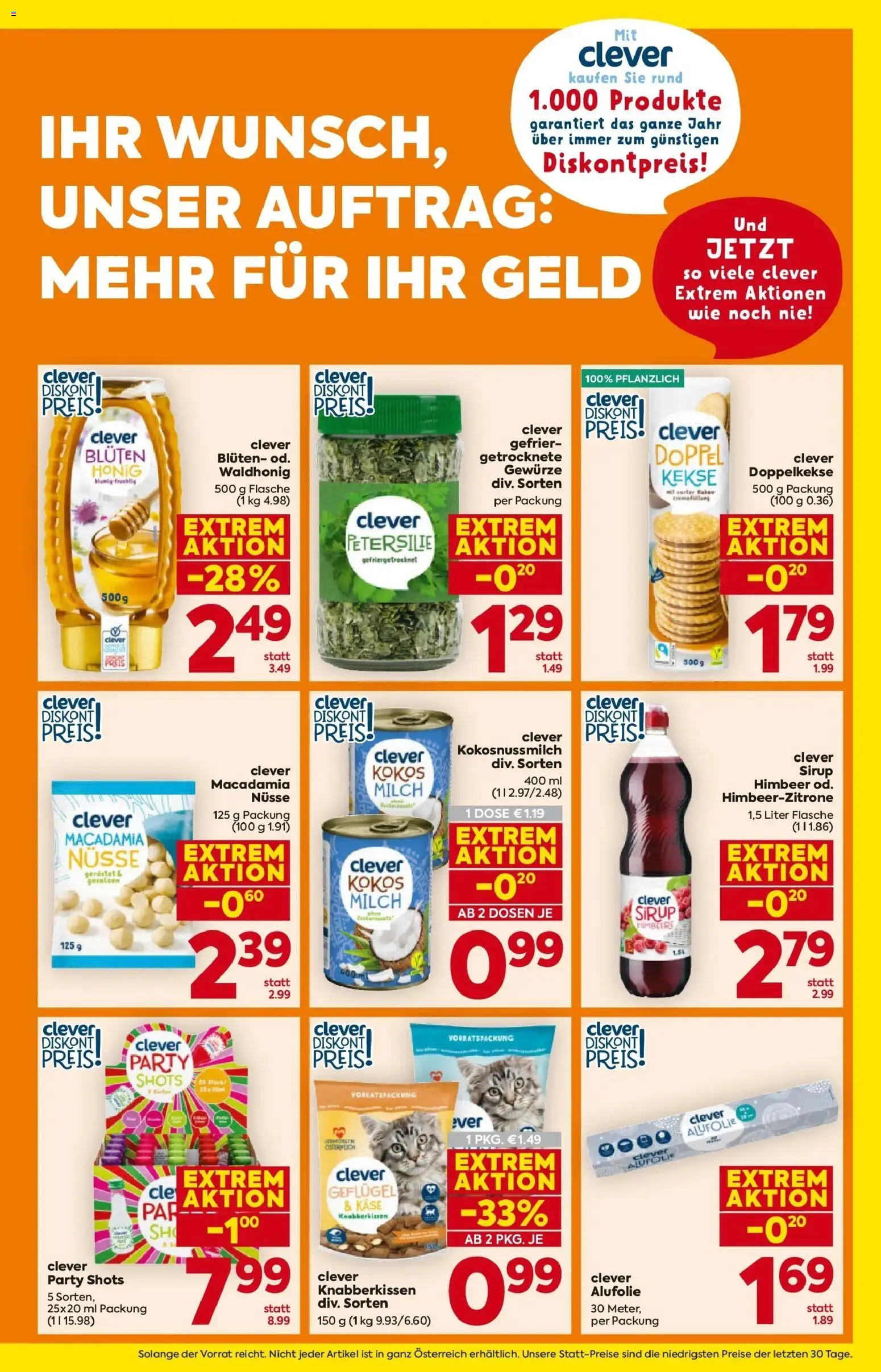 Billa Flugblatt - Wien gültig ab 05.02.2026 | Seite: 3 | Produkte: Nüsse, Gewürze, Milch, Käse