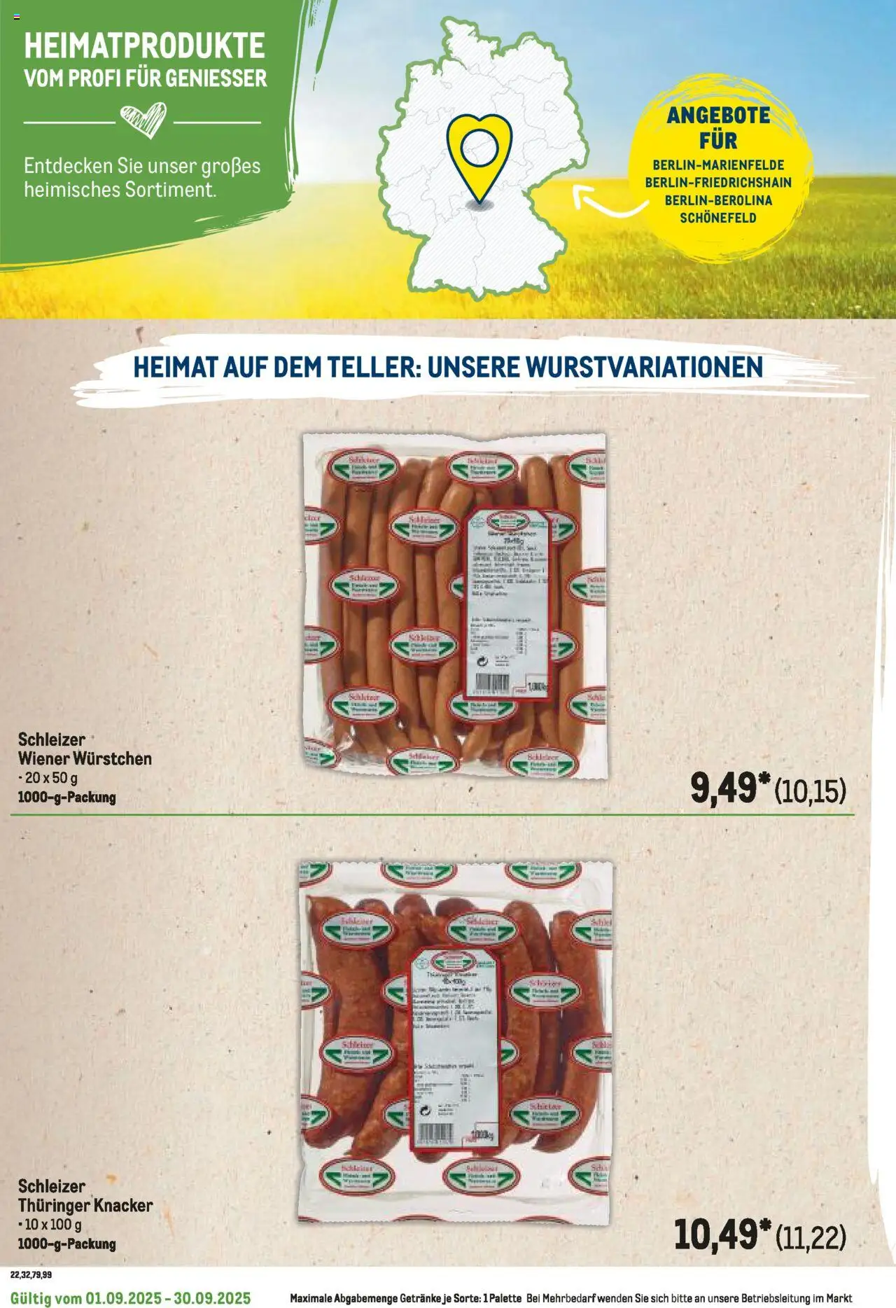 Metro Regionaler Flyer - gültig ab dem 01.09.2025 | Seite: 74 | Produkte: Wiener wurstchen