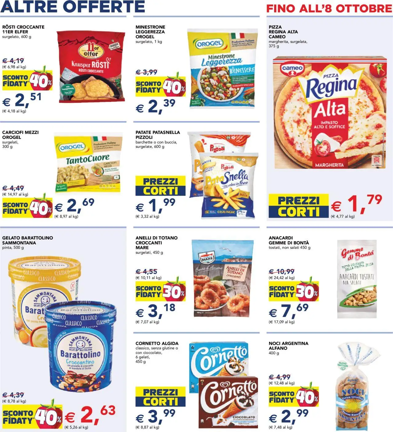 Volantino Esselunga S del 26.09.2025 | Pagina: 9 | Prodotti: Cioccolato, Cornetto, Noci, Totano